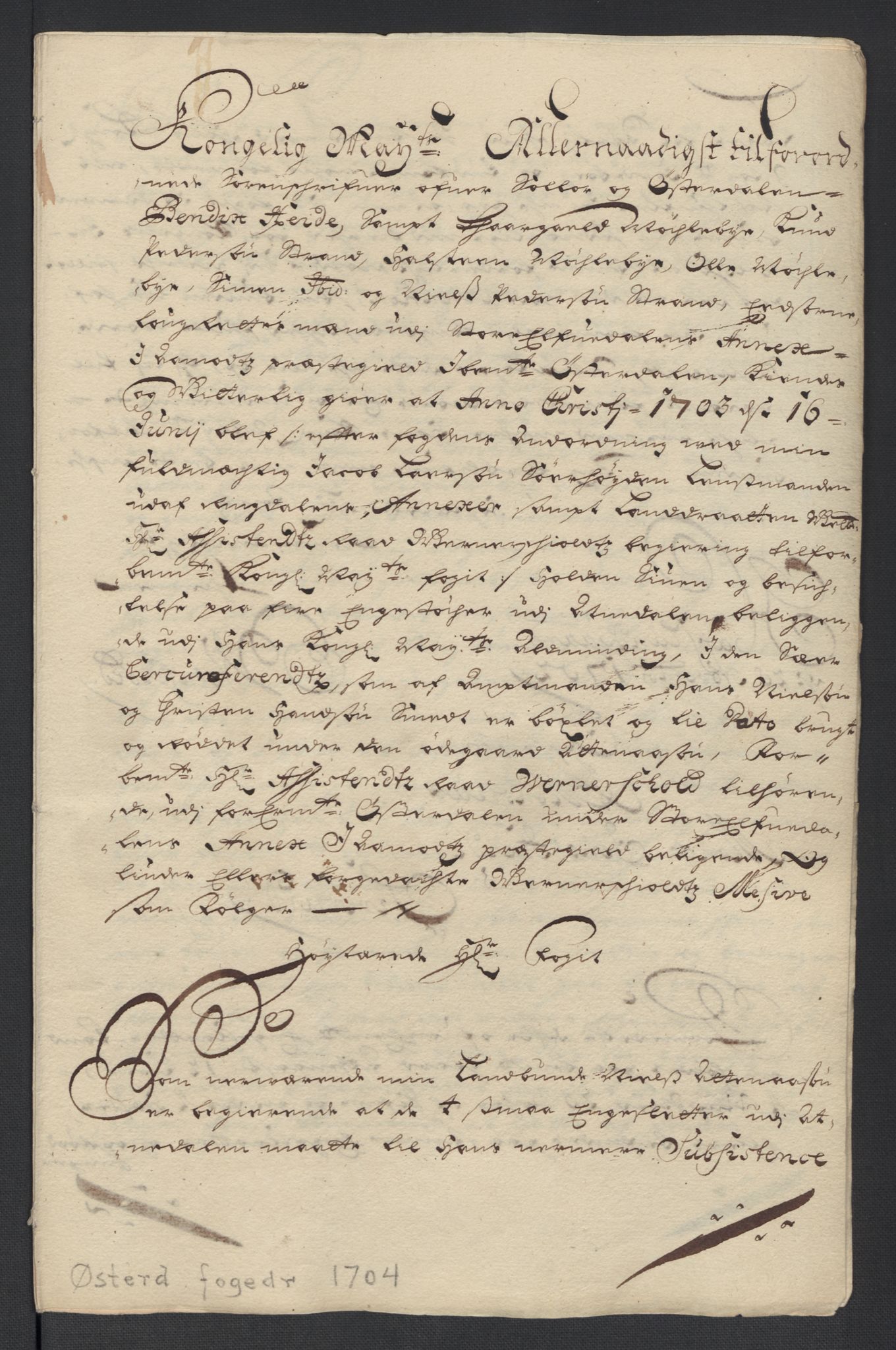 Rentekammeret inntil 1814, Reviderte regnskaper, Fogderegnskap, RA/EA-4092/R13/L0842: Fogderegnskap Solør, Odal og Østerdal, 1704, p. 218