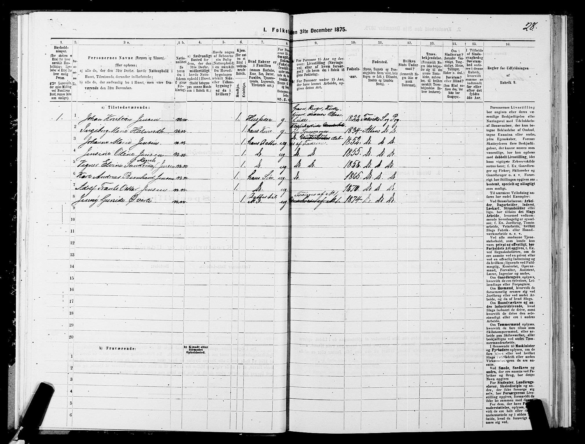 SATØ, 1875 census for 2012P Alta, 1875, p. 1028