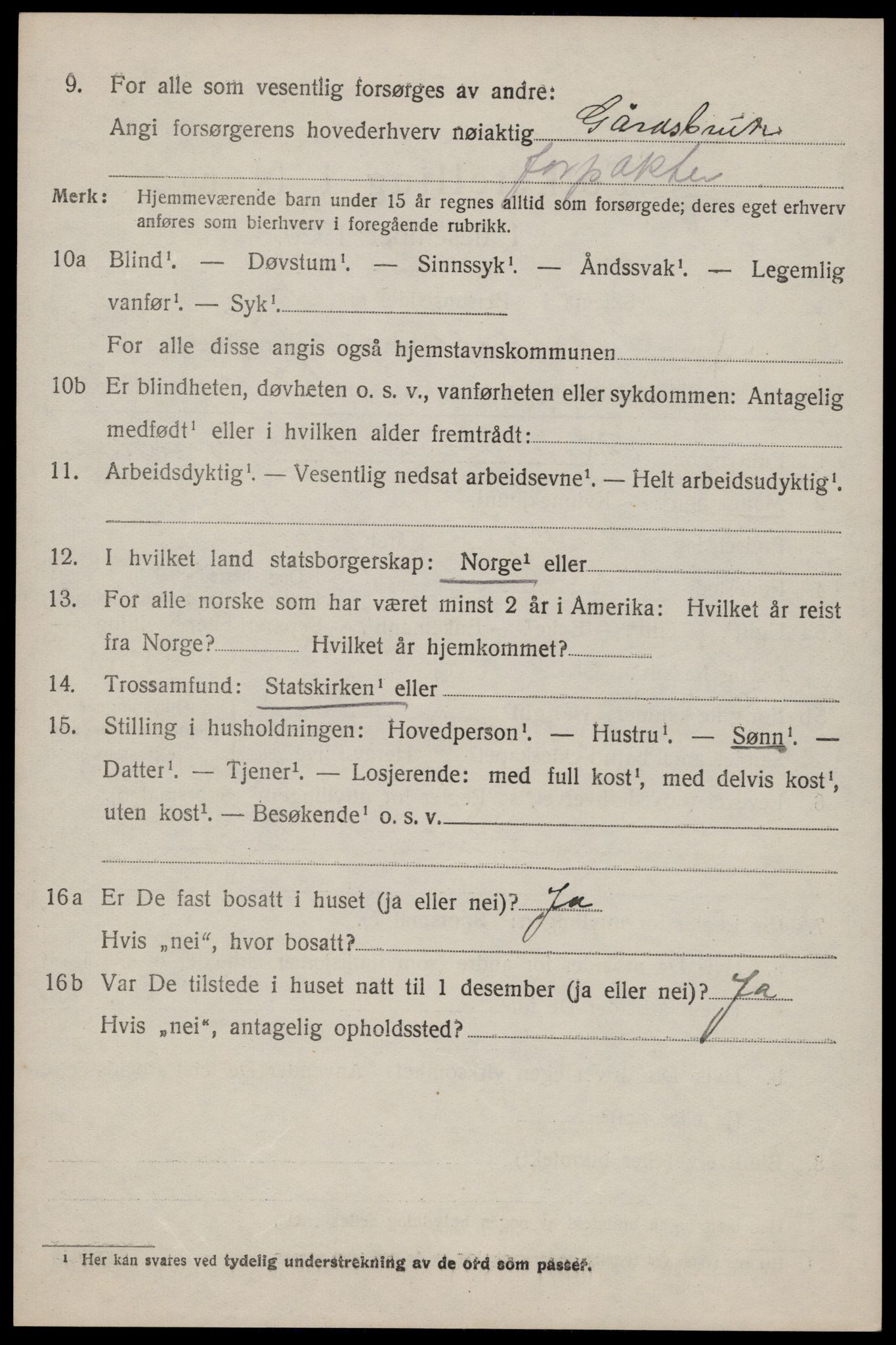 SAKO, 1920 census for Hjartdal, 1920, p. 5069