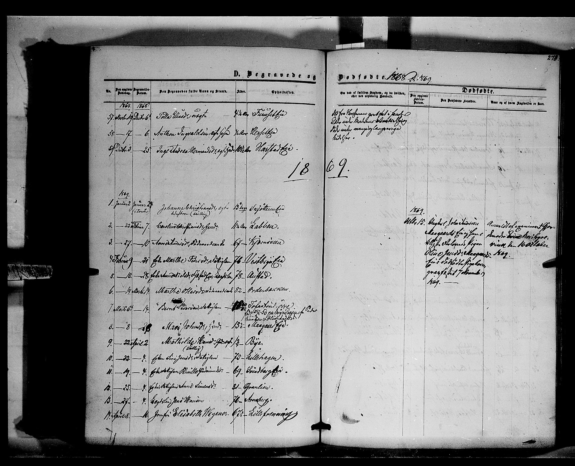 Romedal prestekontor, AV/SAH-PREST-004/K/L0005: Parish register (official) no. 5, 1862-1874, p. 273