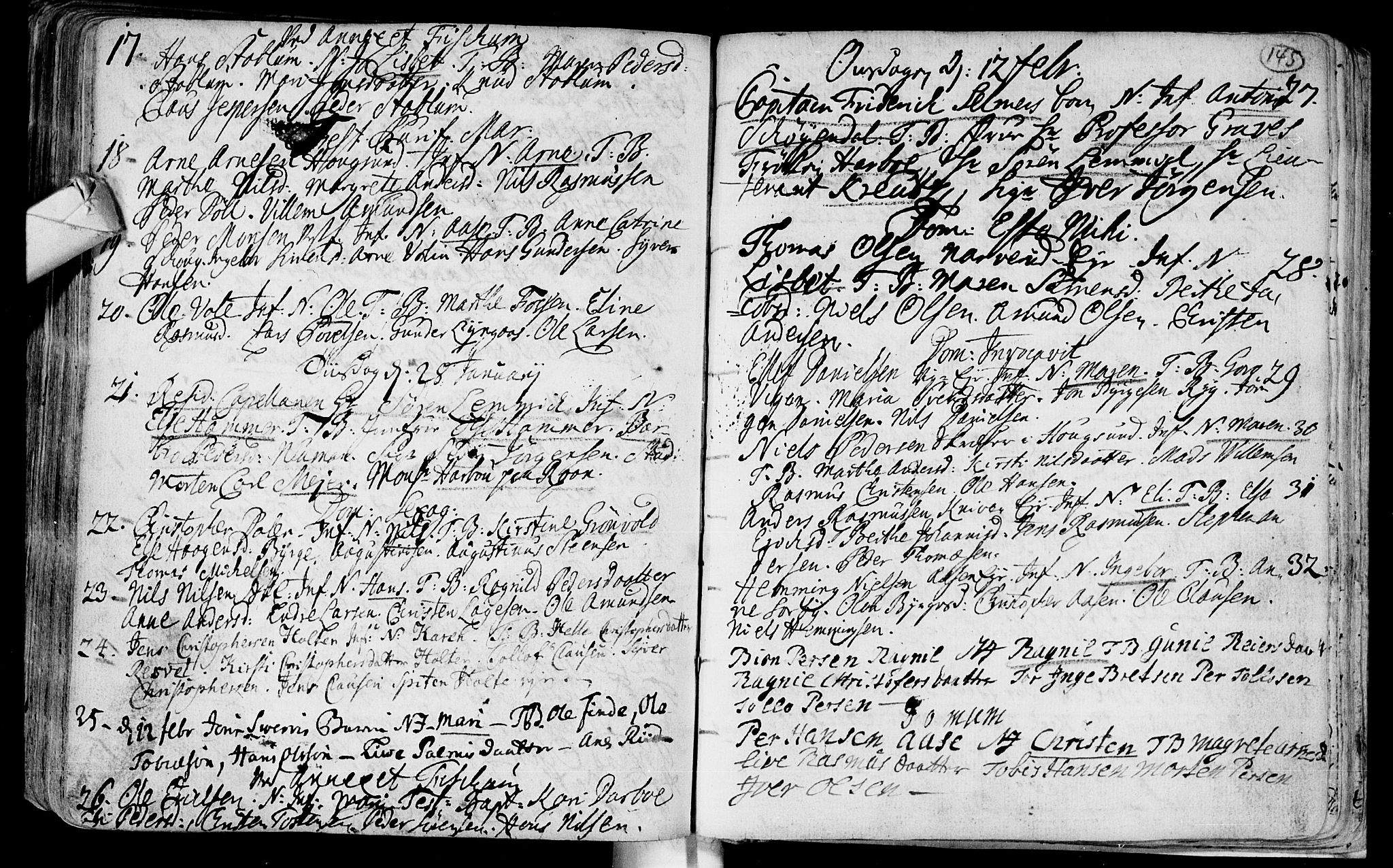 Eiker kirkebøker, AV/SAKO-A-4/F/Fa/L0003: Parish register (official) no. I 3, 1724-1753, p. 145