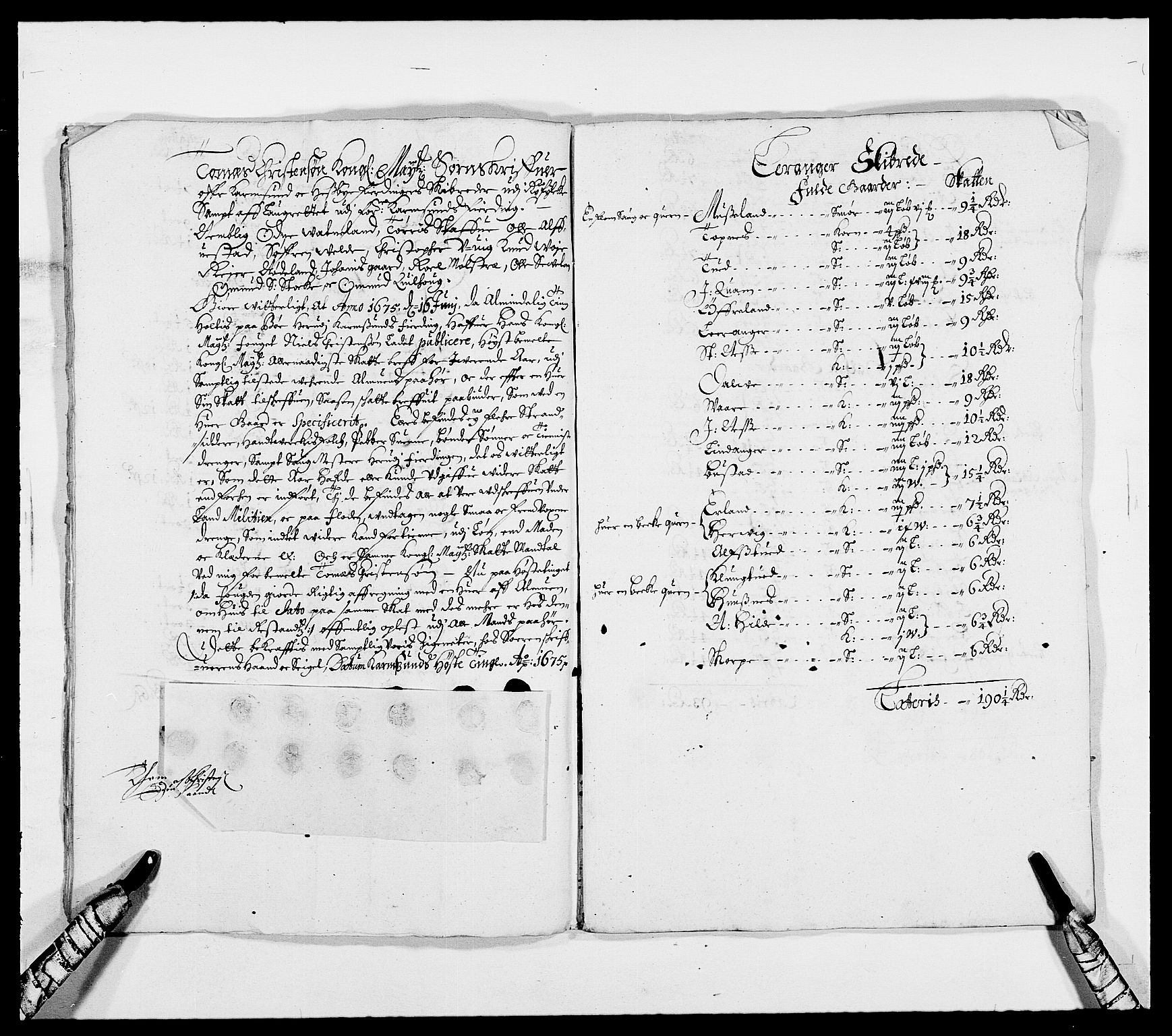 Rentekammeret inntil 1814, Reviderte regnskaper, Fogderegnskap, AV/RA-EA-4092/R47/L2845: Fogderegnskap Ryfylke, 1674-1675, p. 224