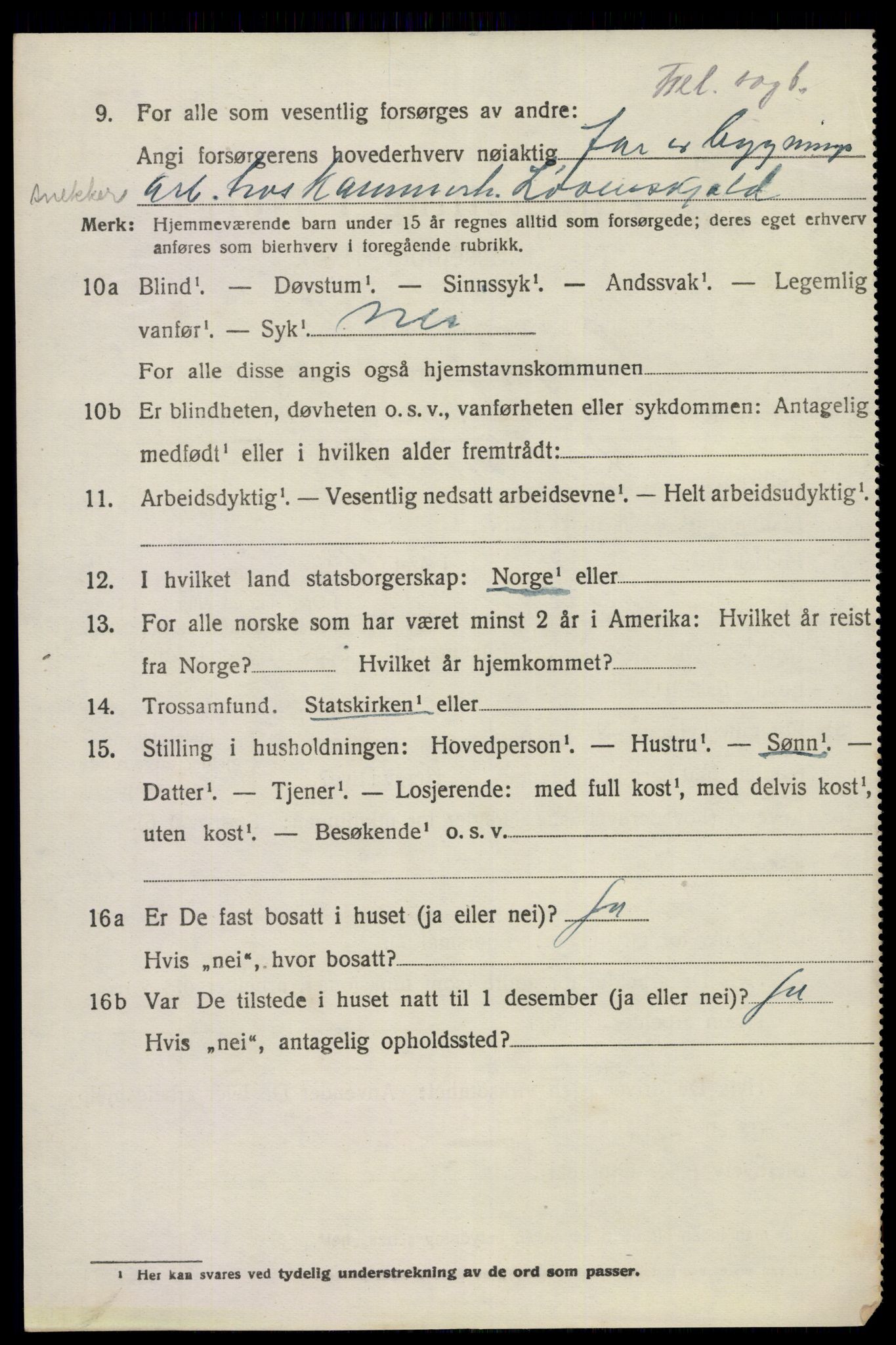 SAKO, 1920 census for Gjerpen, 1920, p. 5615