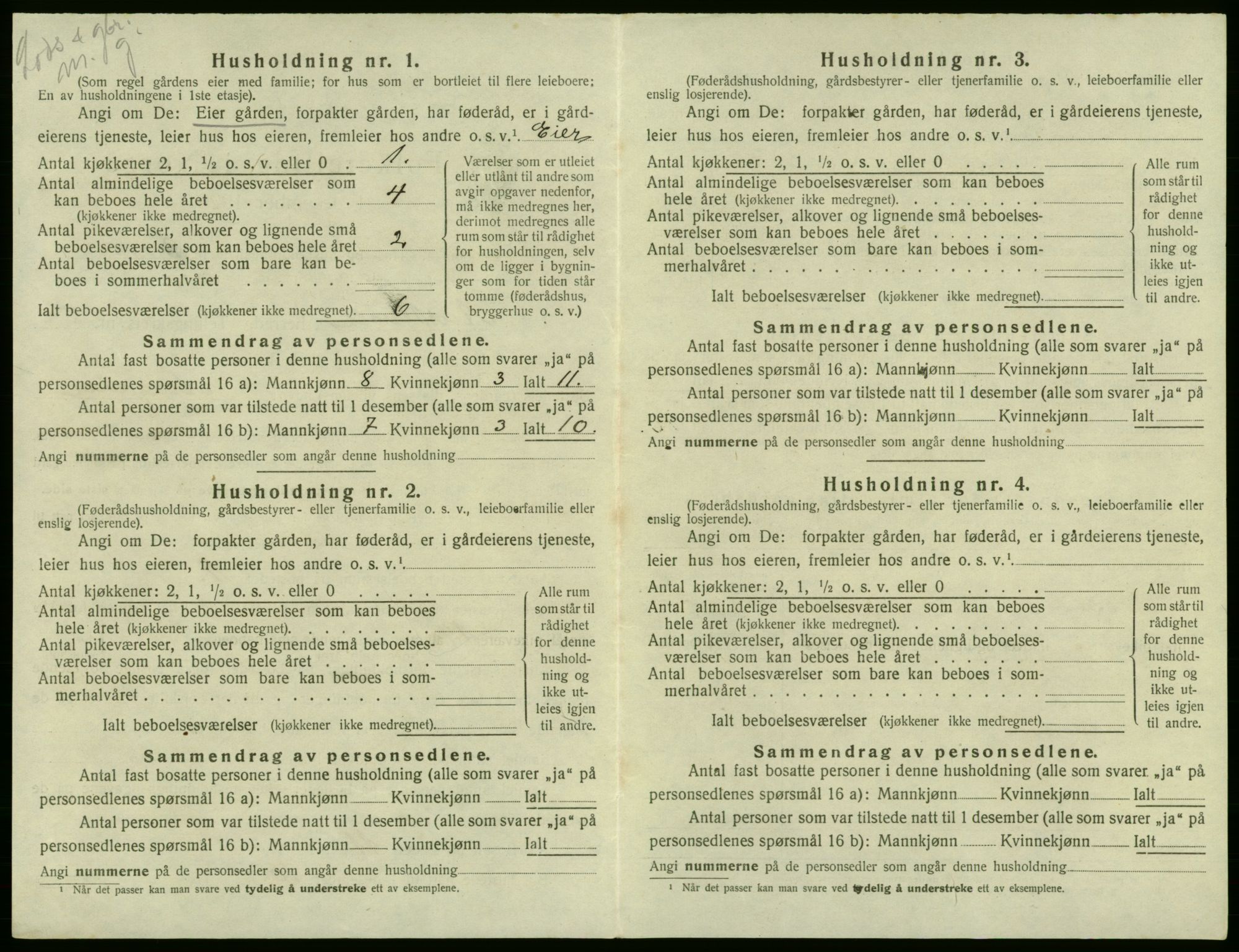 SAB, 1920 census for Austevoll, 1920, p. 348