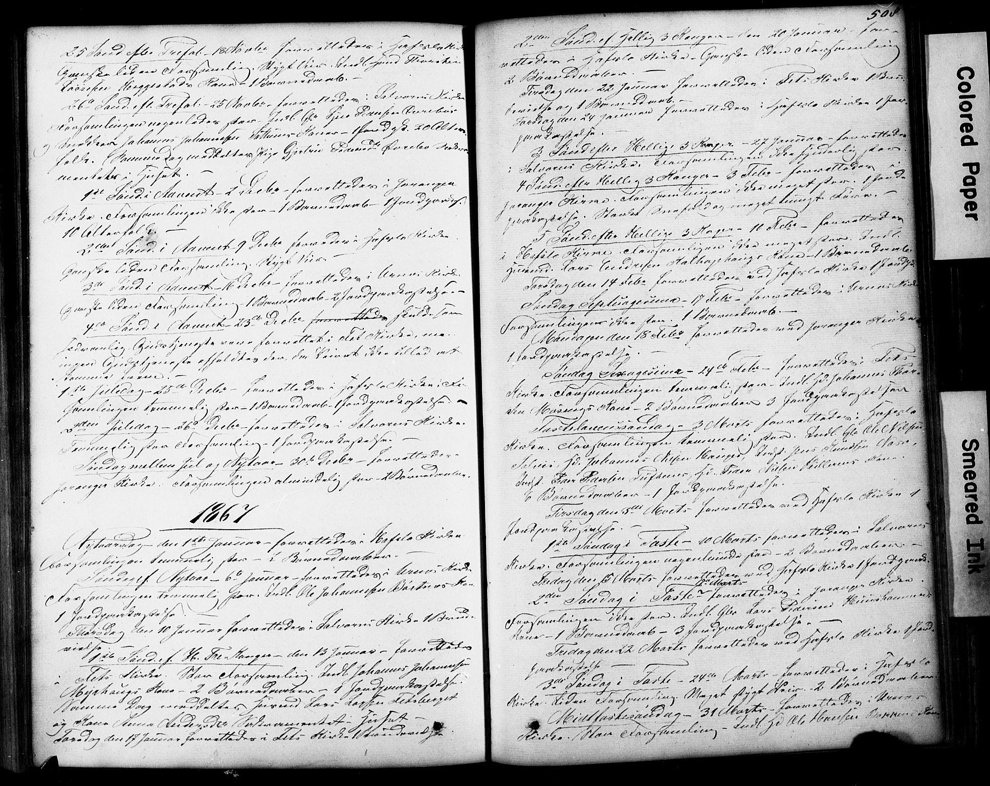 Hafslo sokneprestembete, SAB/A-80301/H/Hab/Haba/L0001: Parish register (copy) no. A 1, 1866-1908, p. 508