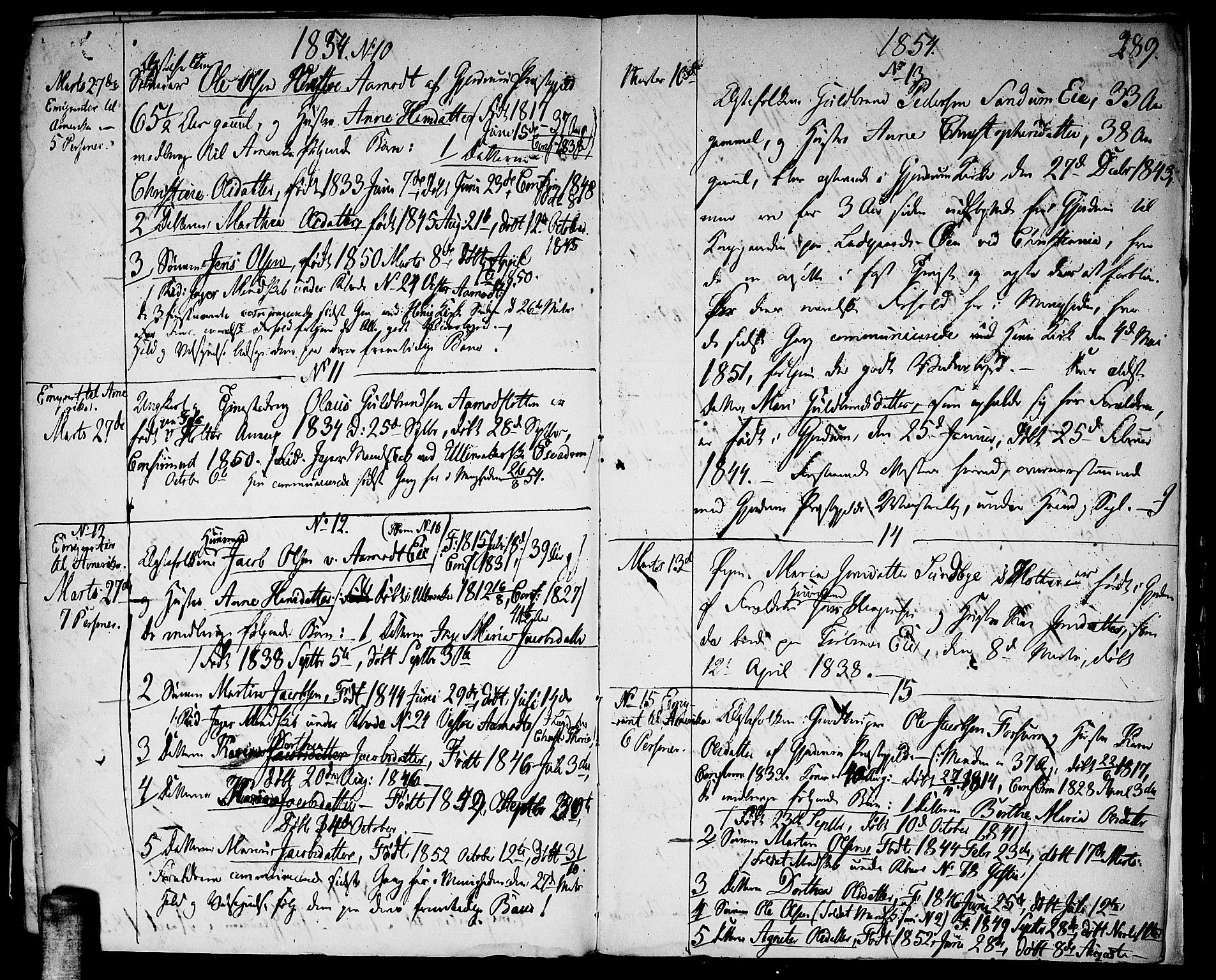 Gjerdrum prestekontor Kirkebøker, SAO/A-10412b/F/Fa/L0003: Parish register (official) no. I 3, 1798-1815, p. 289