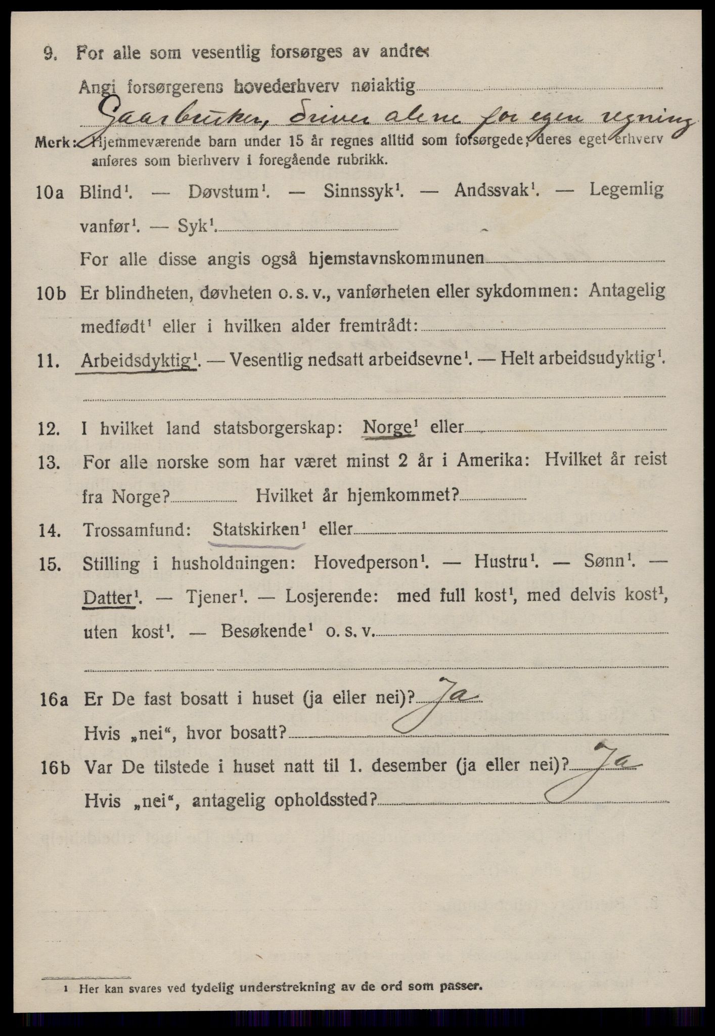 SAT, 1920 census for Valsøyfjord, 1920, p. 2906