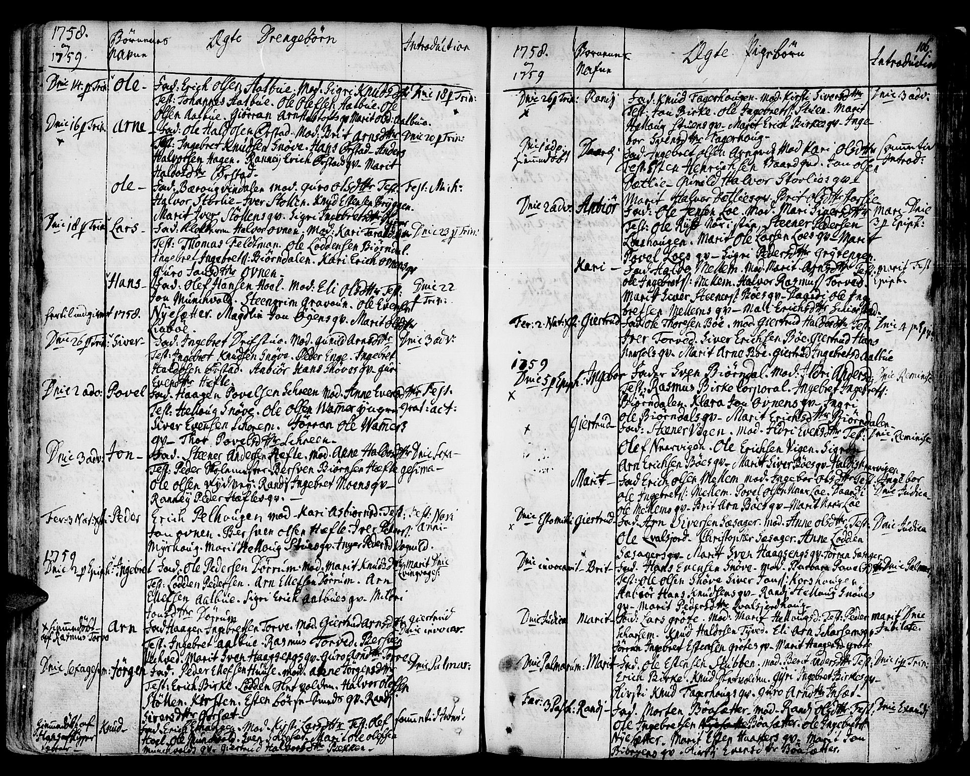 Ministerialprotokoller, klokkerbøker og fødselsregistre - Sør-Trøndelag, SAT/A-1456/678/L0891: Parish register (official) no. 678A01, 1739-1780, p. 106