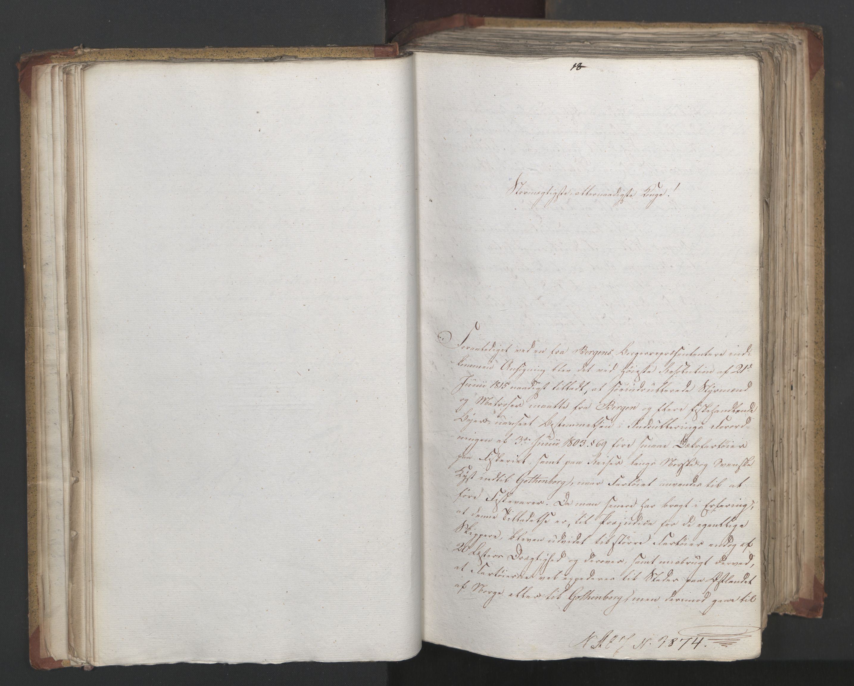 Statsrådsavdelingen i Stockholm, AV/RA-S-1003/D/Da/L0019: Regjeringsinnstillinger nr. 3856-4052, 1819, p. 45