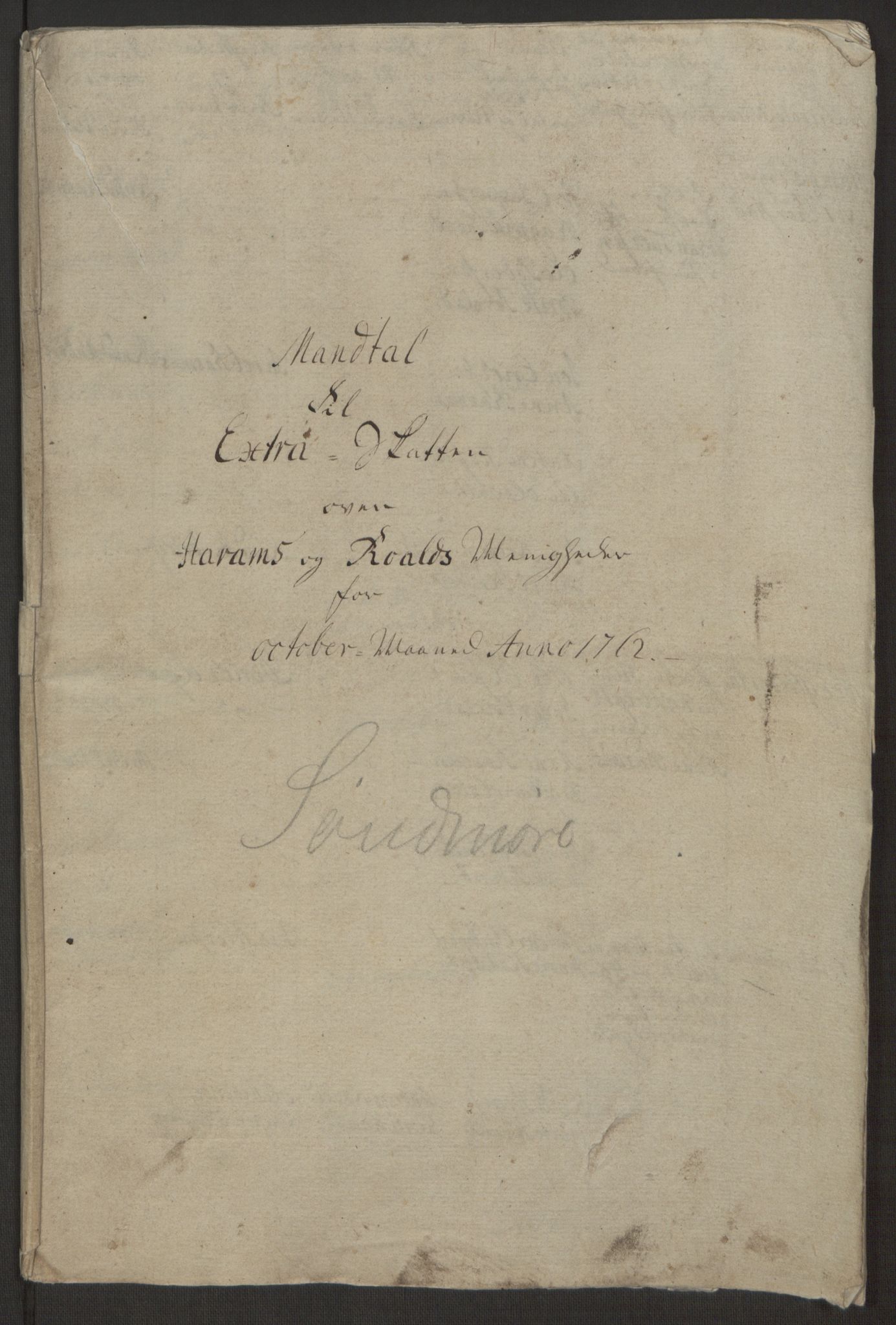 Rentekammeret inntil 1814, Realistisk ordnet avdeling, AV/RA-EA-4070/Ol/L0019: [Gg 10]: Ekstraskatten, 23.09.1762. Sunnmøre, 1762-1763, p. 96