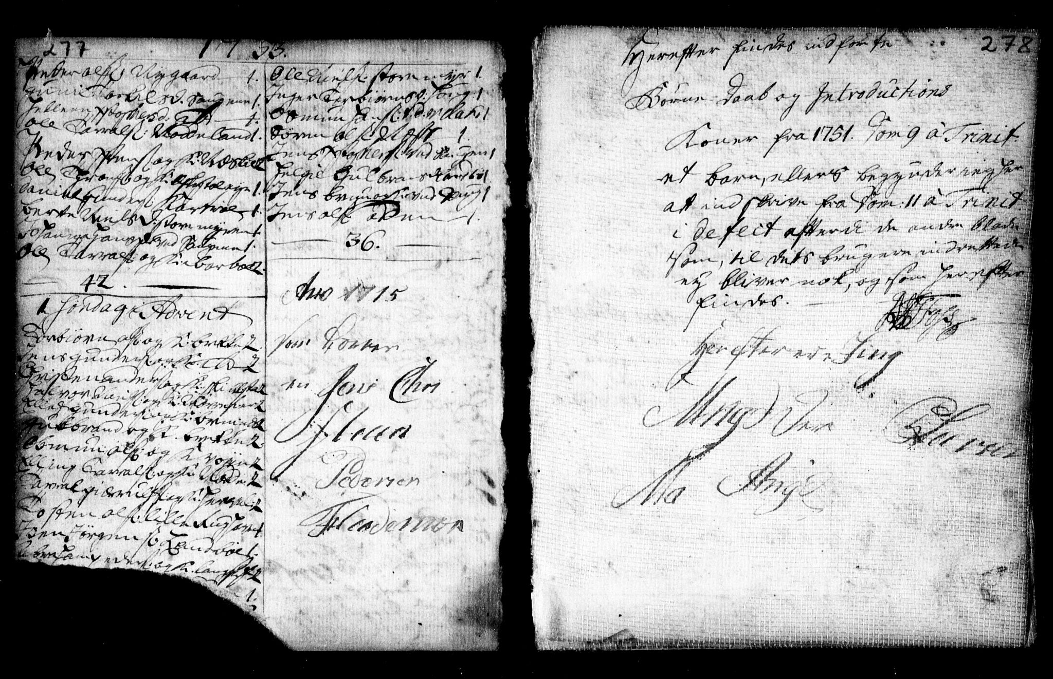 Holt sokneprestkontor, AV/SAK-1111-0021/F/Fa/L0002: Parish register (official) no. A 2, 1739-1753, p. 277-278