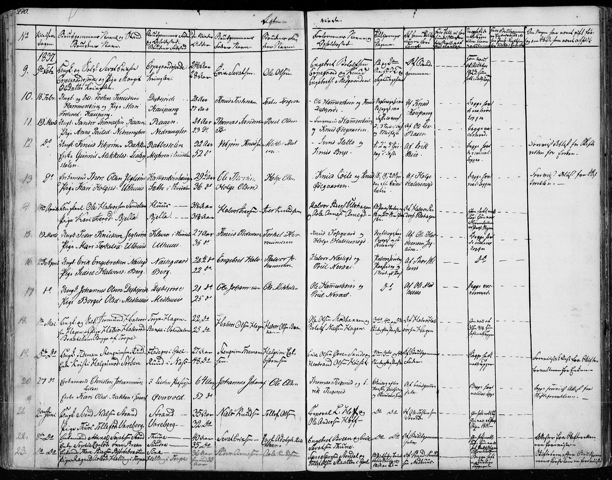 Ål kirkebøker, AV/SAKO-A-249/F/Fa/L0005: Parish register (official) no. I 5, 1825-1848, p. 290