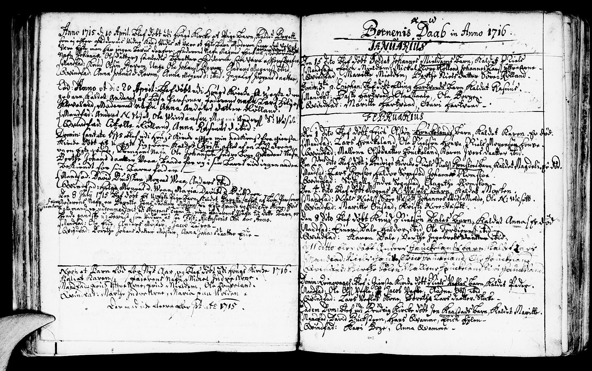 Haus sokneprestembete, AV/SAB-A-75601/H/Haa: Parish register (official) no. A 3, 1713-1722