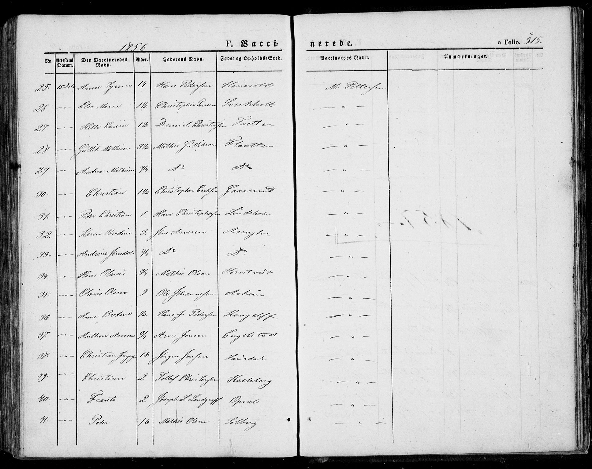 Lardal kirkebøker, AV/SAKO-A-350/F/Fa/L0006: Parish register (official) no. I 6, 1835-1860, p. 515