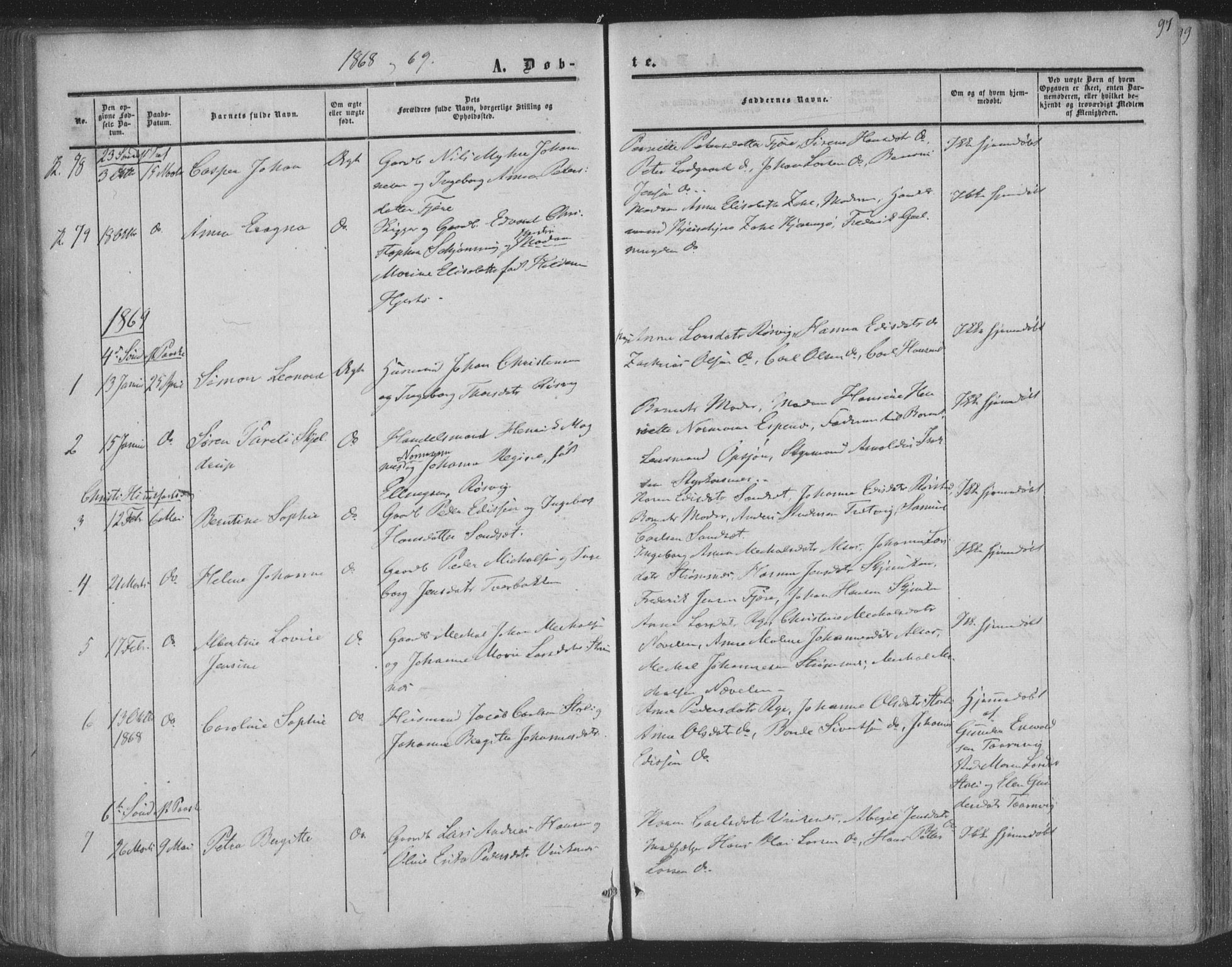 Ministerialprotokoller, klokkerbøker og fødselsregistre - Nordland, AV/SAT-A-1459/853/L0770: Parish register (official) no. 853A09, 1857-1870, p. 97