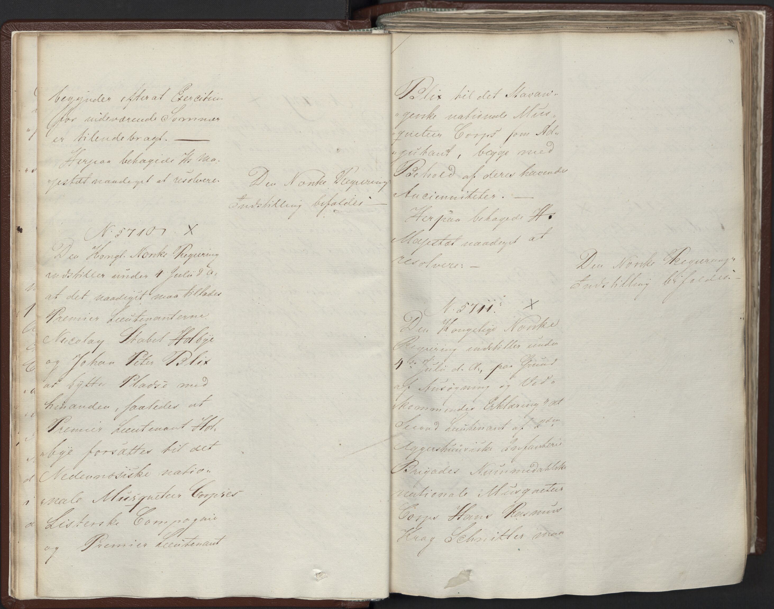 Statsrådssekretariatet, AV/RA-S-1001/A/Ab/L0012: Kgl. res. nr. 5679-6008 II, 1821, p. 18b-19a