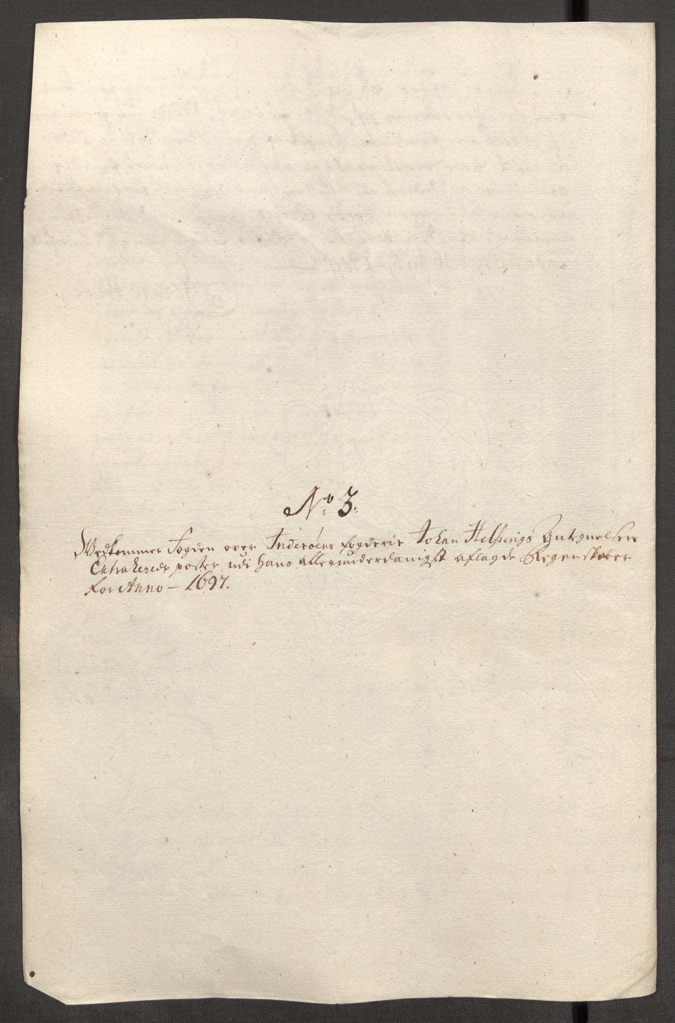 Rentekammeret inntil 1814, Reviderte regnskaper, Fogderegnskap, AV/RA-EA-4092/R63/L4314: Fogderegnskap Inderøy, 1705, p. 332