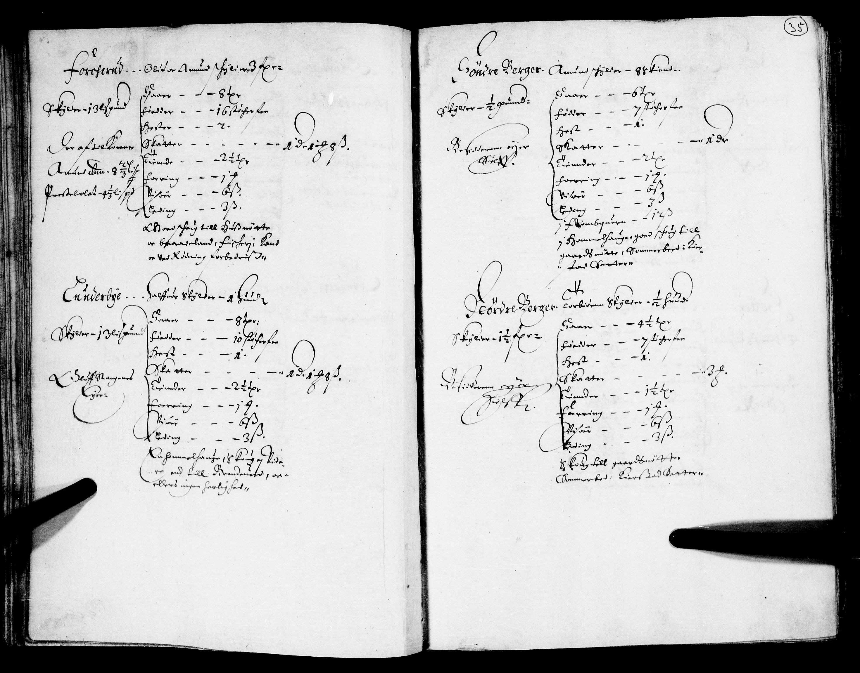 Rentekammeret inntil 1814, Realistisk ordnet avdeling, AV/RA-EA-4070/N/Nb/Nba/L0011: Odal, Solør og Østerdalen fogderi, 1667, p. 34b-35a