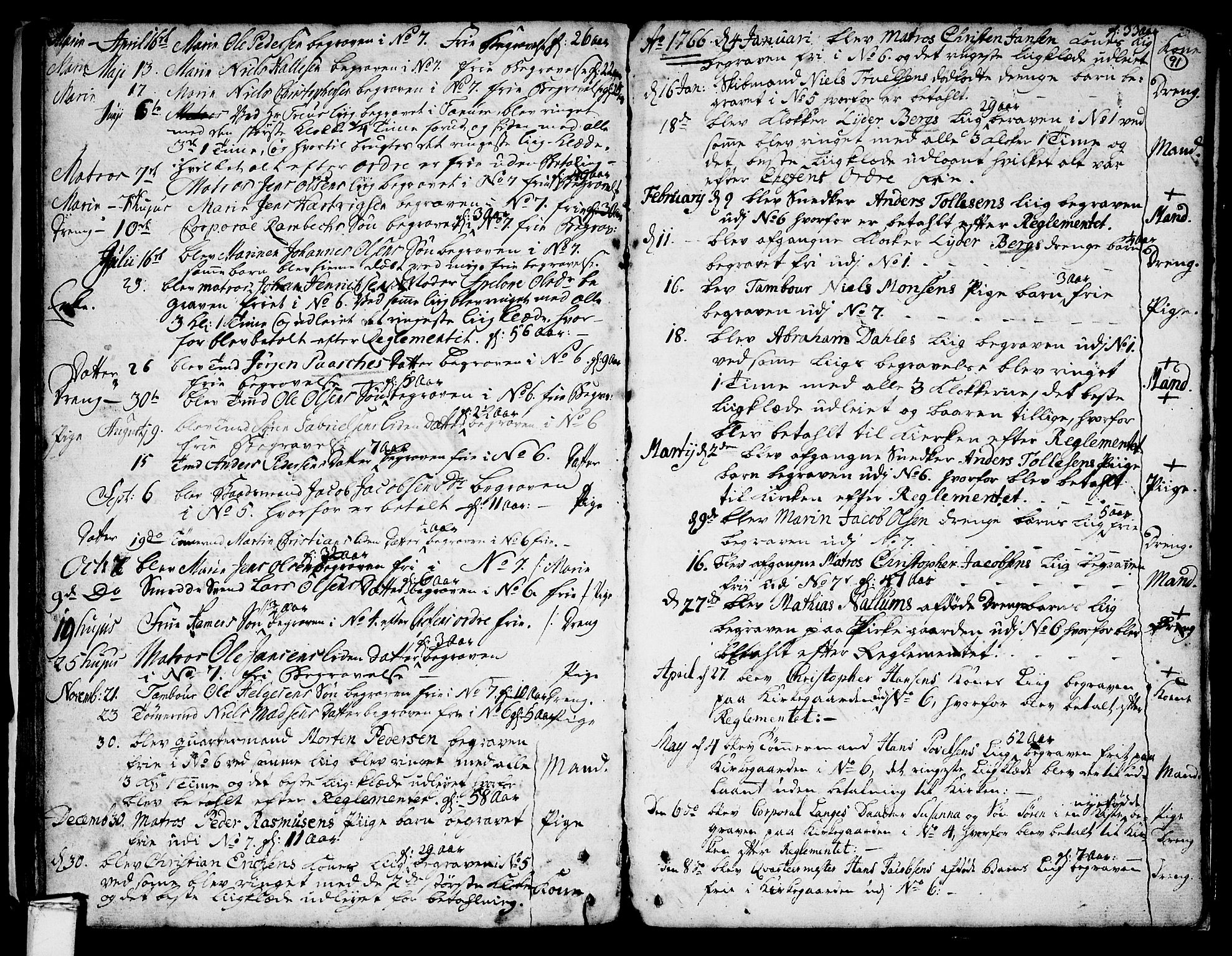 Stavern kirkebøker, AV/SAKO-A-318/F/Fa/L0001: Parish register (official) no. 1, 1756-1782, p. 91
