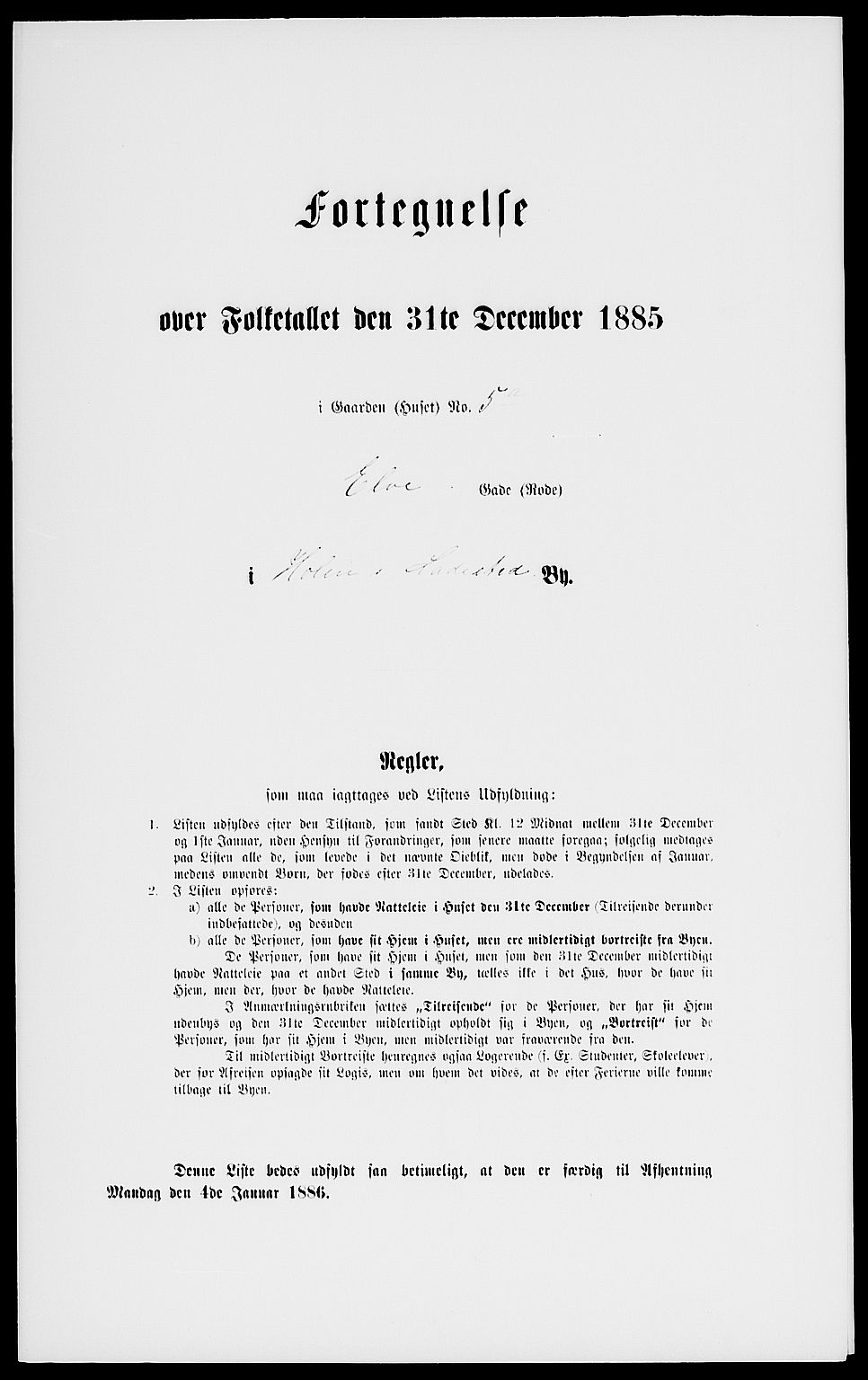 RA, 1885 census for 0204 Hølen, 1885, p. 13