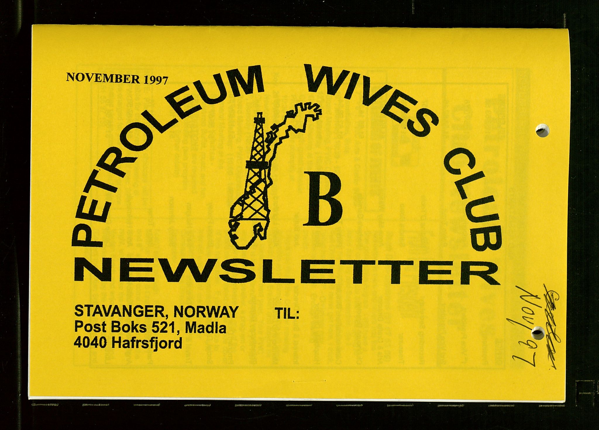 PA 1547 - Petroleum Wives Club, AV/SAST-A-101974/X/Xa/L0004: Newsletter, 1995-1997