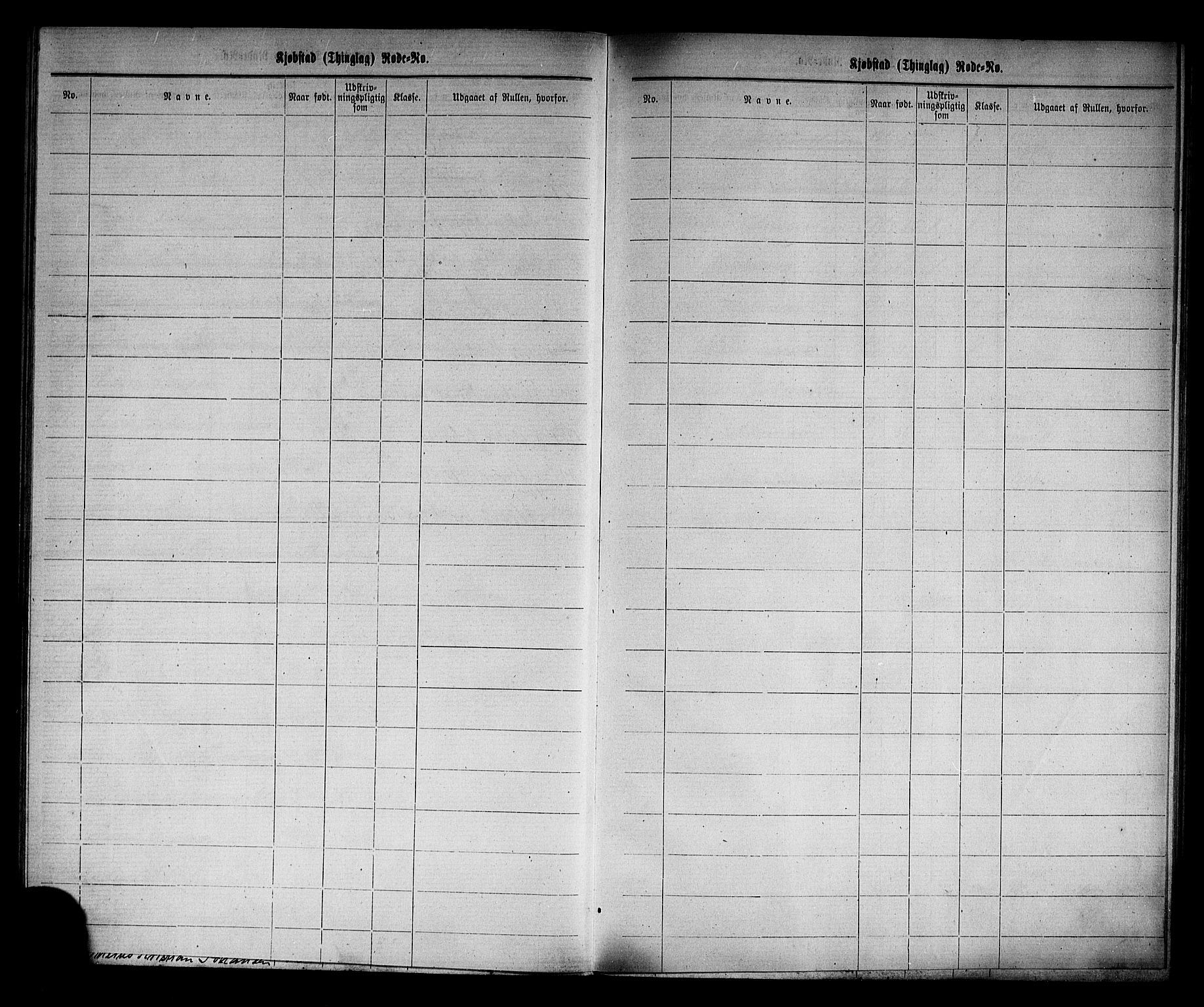 Horten innrulleringskontor, AV/SAKO-A-785/F/Fd/L0001: Utskrivningsregisterrulle, 1870-1890, p. 36