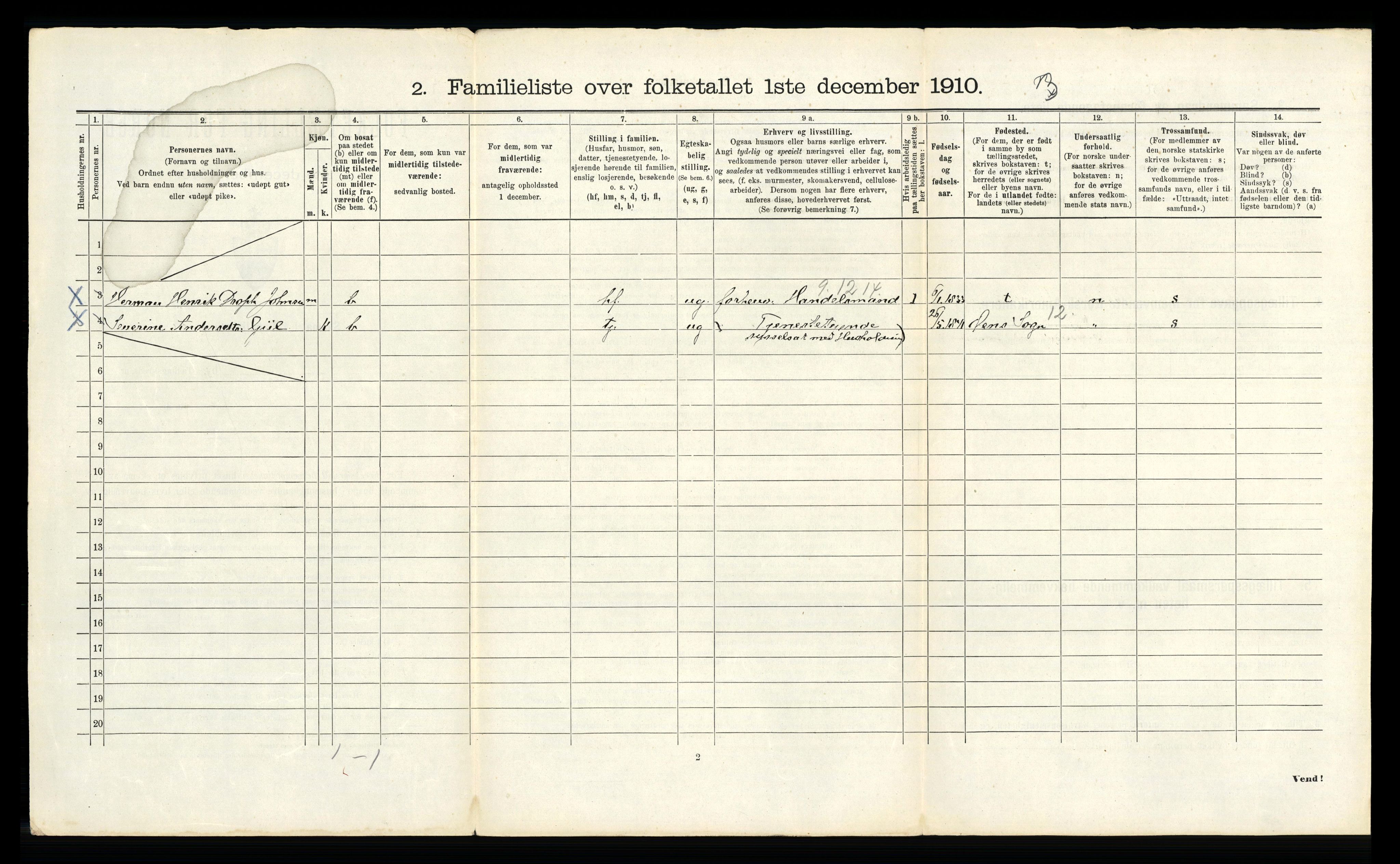 RA, 1910 census for Bergen, 1910, p. 29118