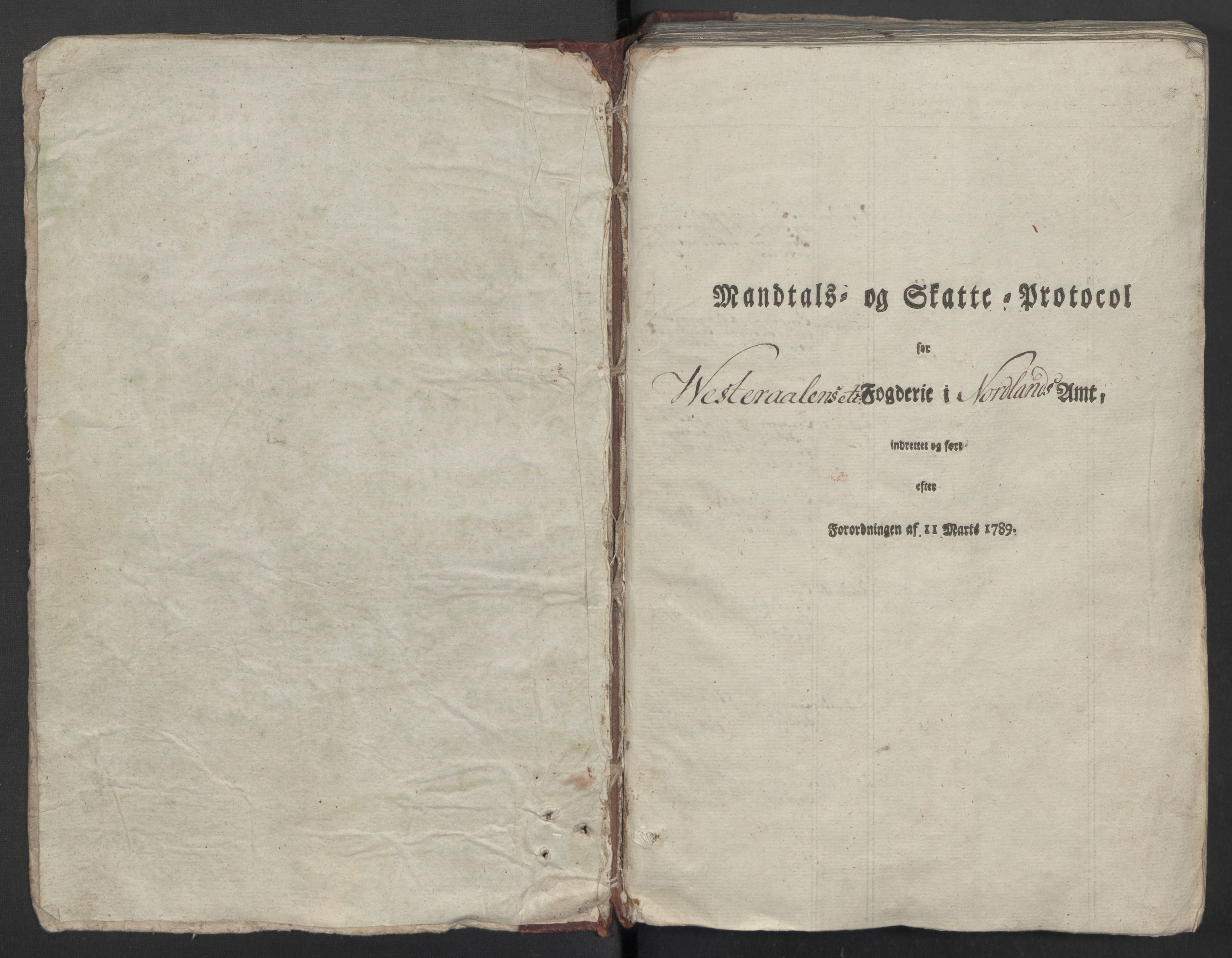 Rentekammeret inntil 1814, Reviderte regnskaper, Mindre regnskaper, AV/RA-EA-4068/Rf/Rfe/L0055: Vesterålen, Andenes og Lofoten fogderi, 1789, p. 167