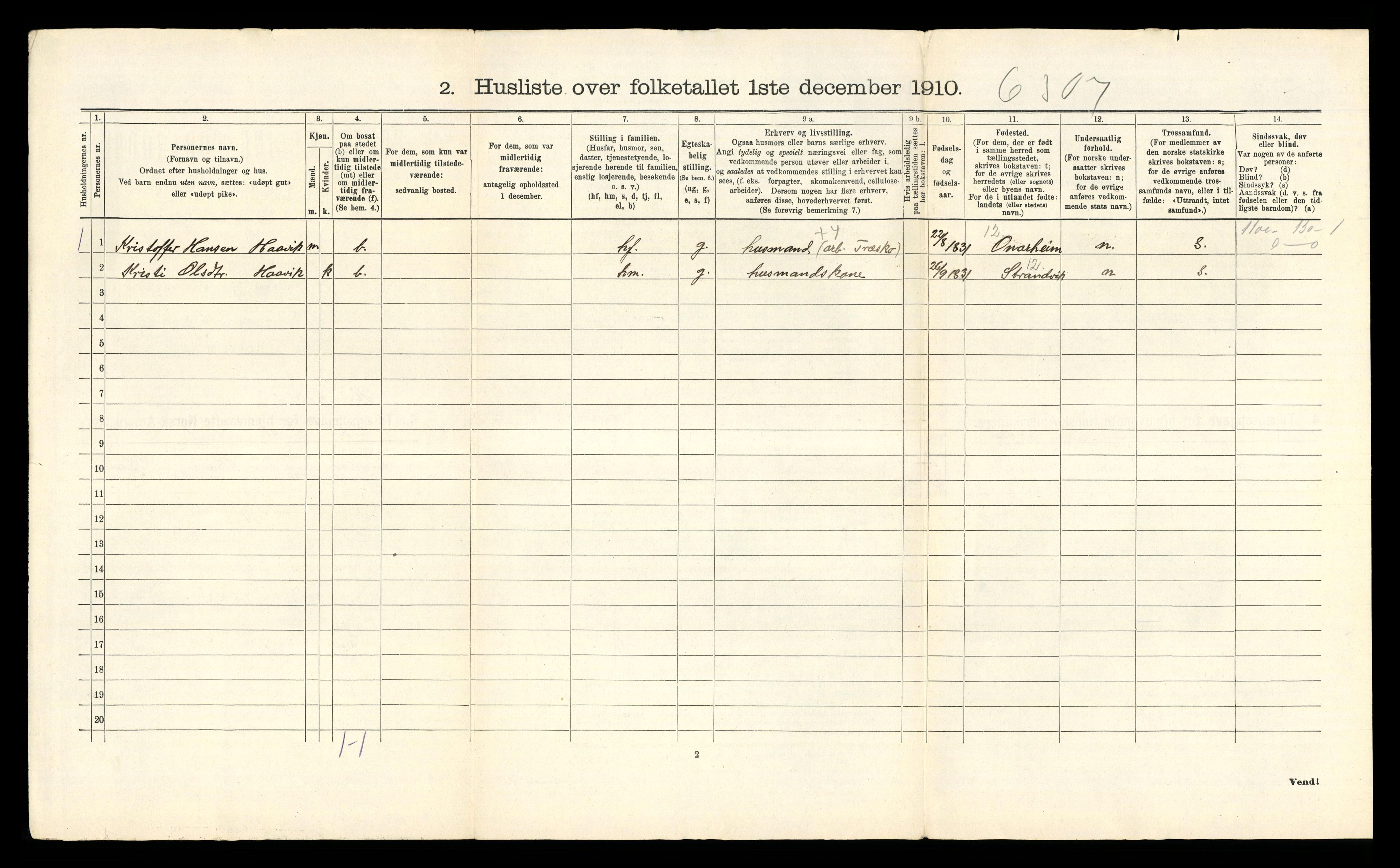 RA, 1910 census for Kvinnherad, 1910, p. 74