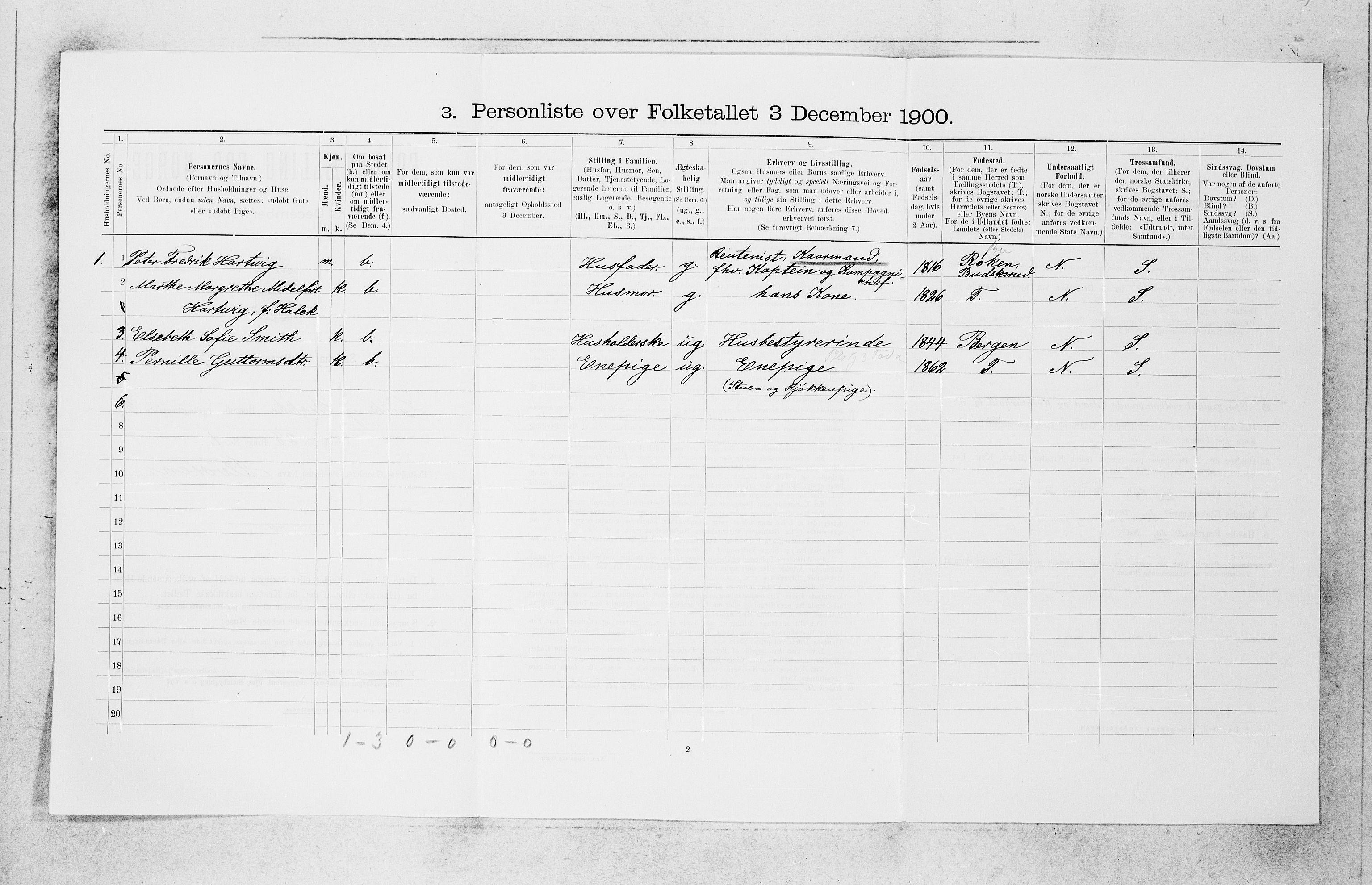 SAB, 1900 census for Lavik og Brekke, 1900, p. 219