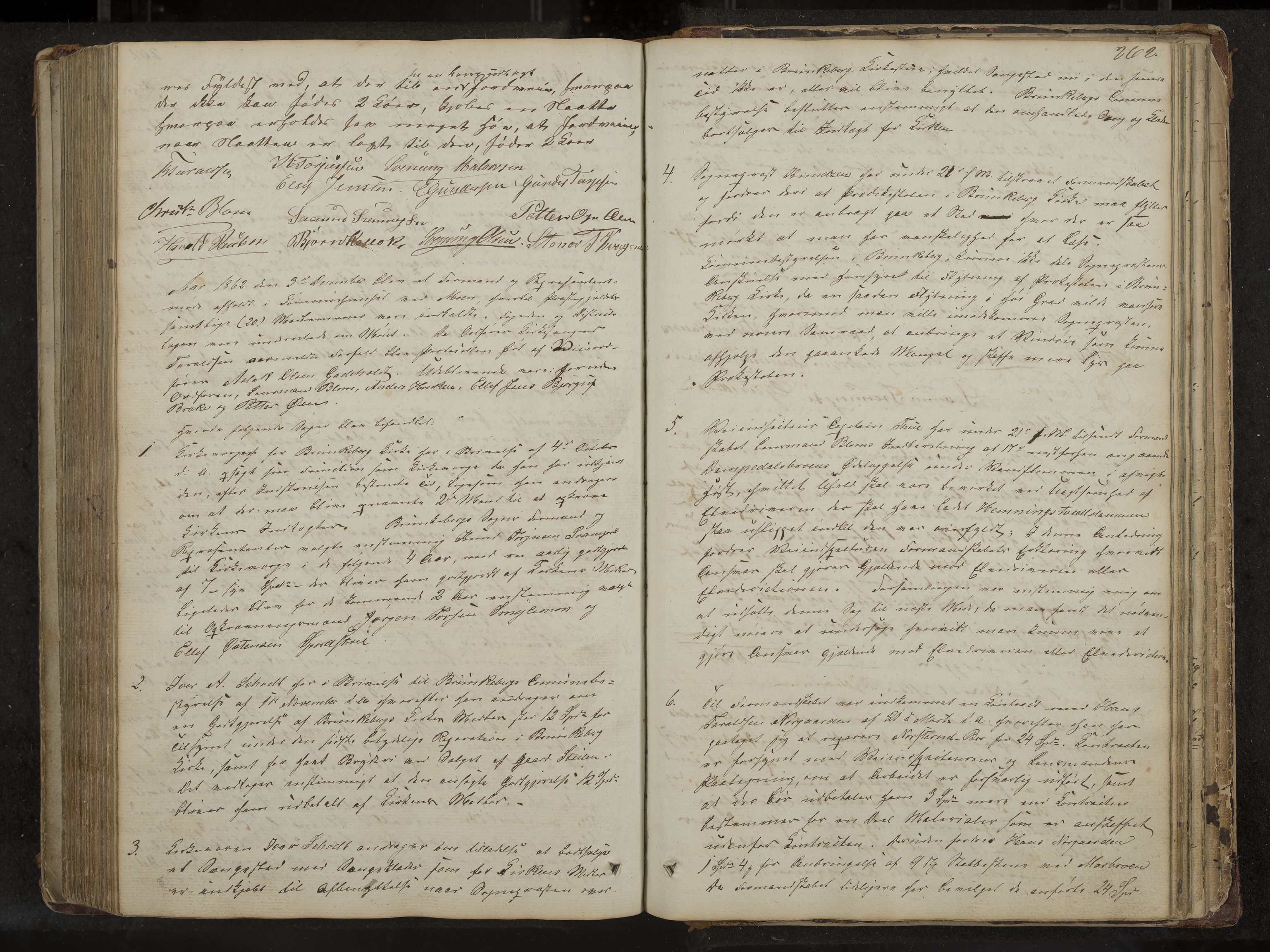 Kviteseid formannskap og sentraladministrasjon, IKAK/0829021/A/Aa/L0001: Møtebok med register, 1837-1866, p. 262