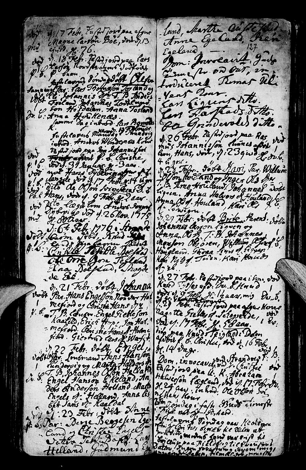 Os sokneprestembete, AV/SAB-A-99929: Parish register (official) no. A 9, 1766-1779, p. 127