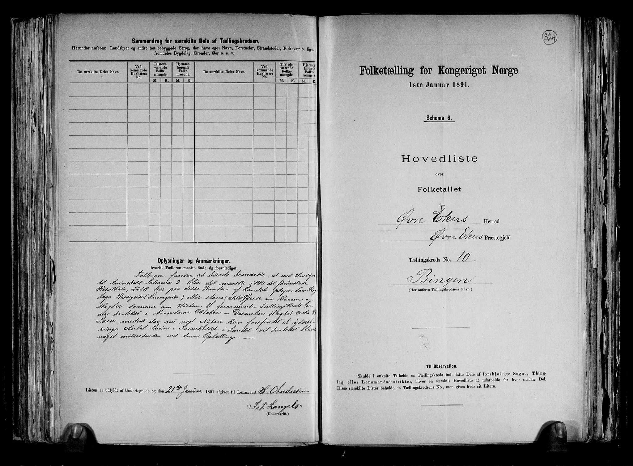 RA, 1891 census for 0624 Øvre Eiker, 1891, p. 26