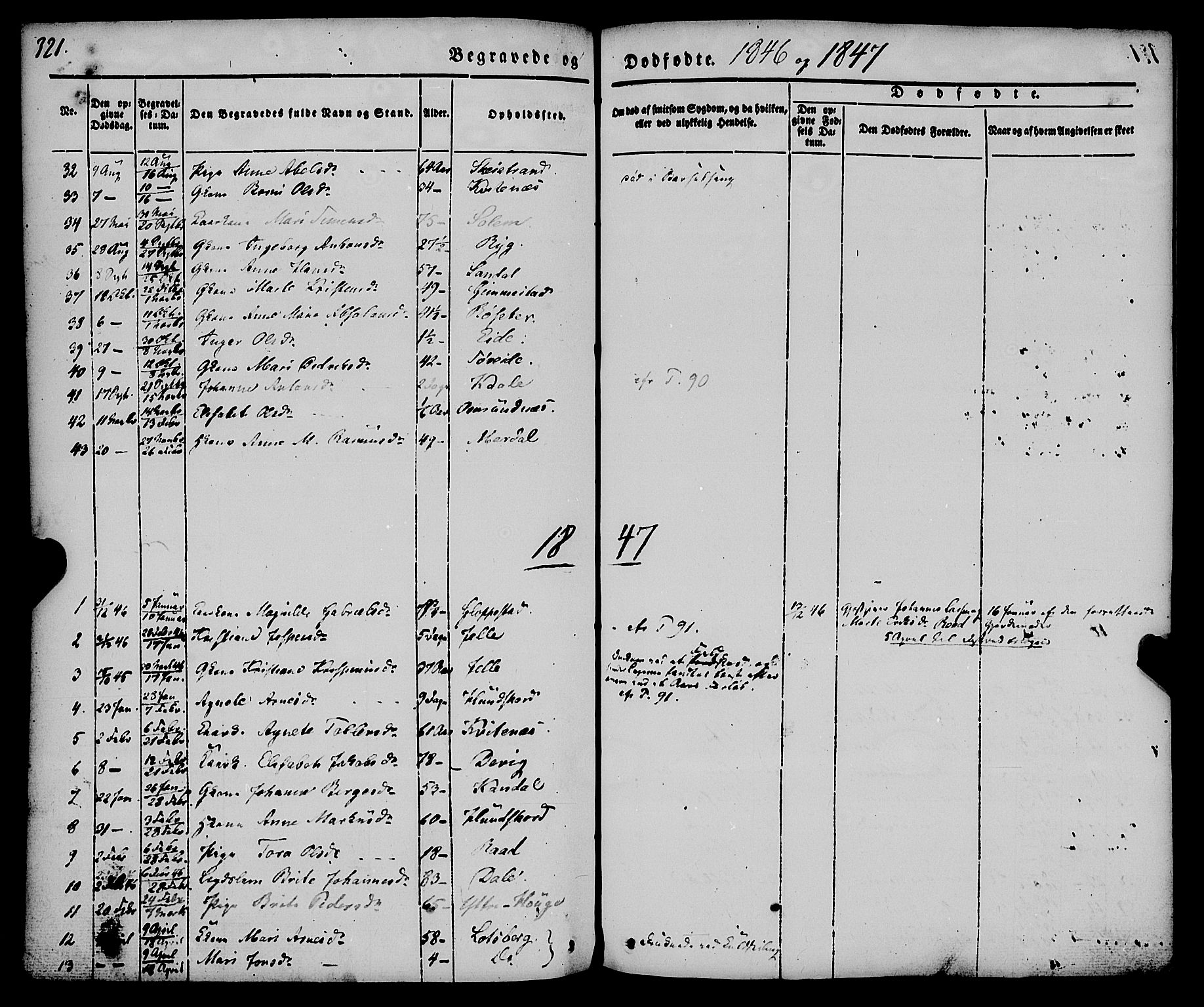 Gloppen sokneprestembete, AV/SAB-A-80101/H/Haa/Haaa/L0008: Parish register (official) no. A 8, 1837-1855, p. 321