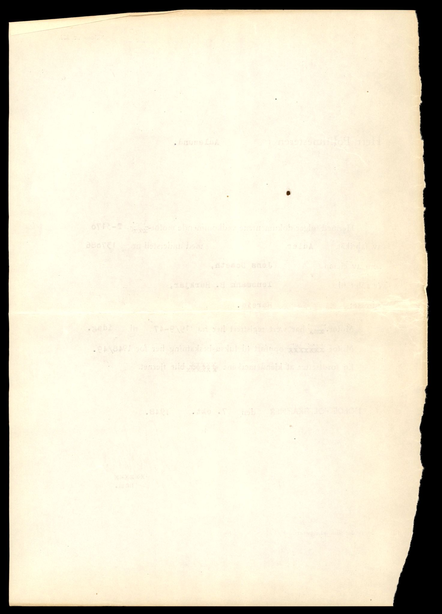 Møre og Romsdal vegkontor - Ålesund trafikkstasjon, AV/SAT-A-4099/F/Fe/L0022: Registreringskort for kjøretøy T 10584 - T 10694, 1927-1998, p. 1266