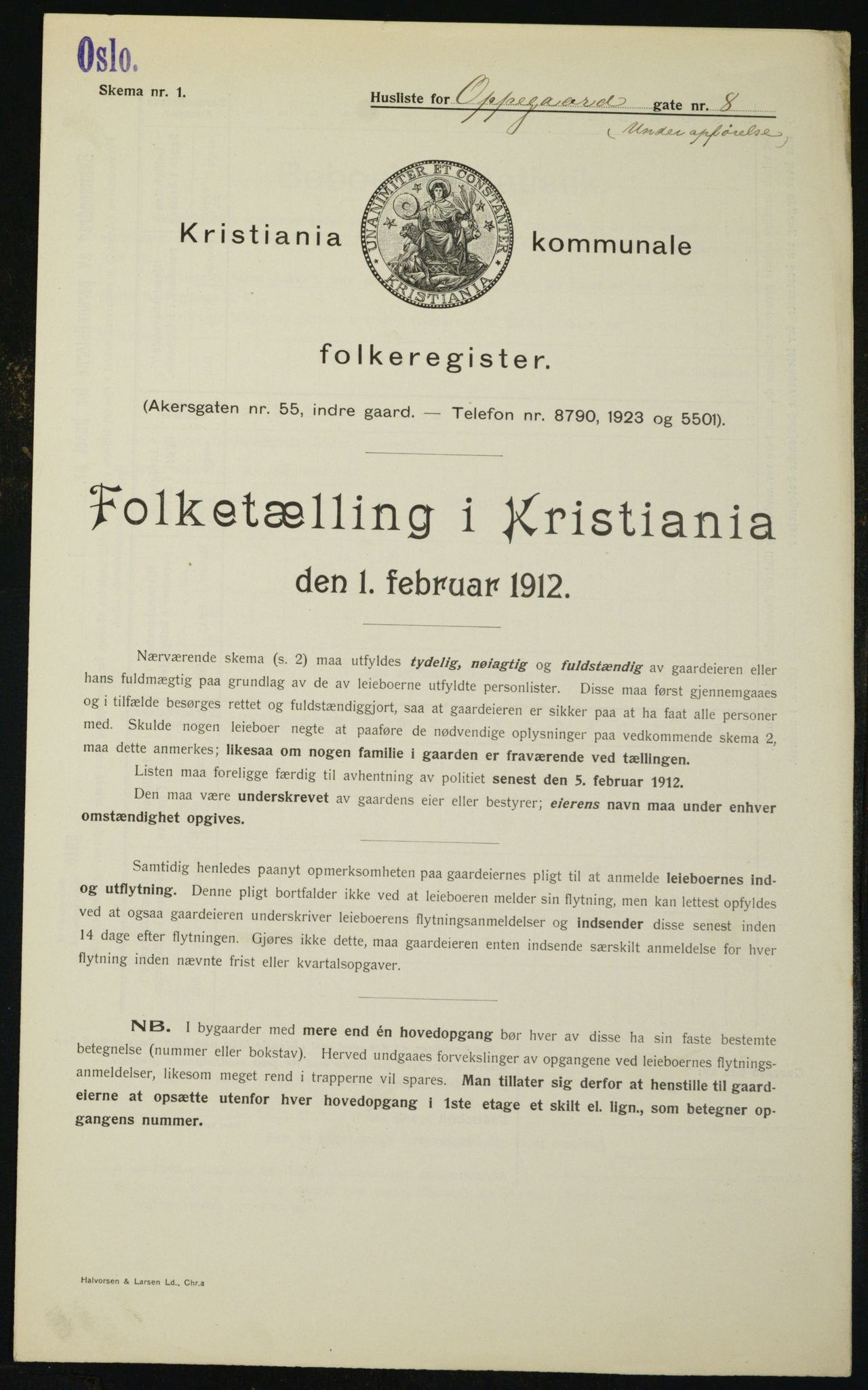 OBA, Municipal Census 1912 for Kristiania, 1912, p. 76314