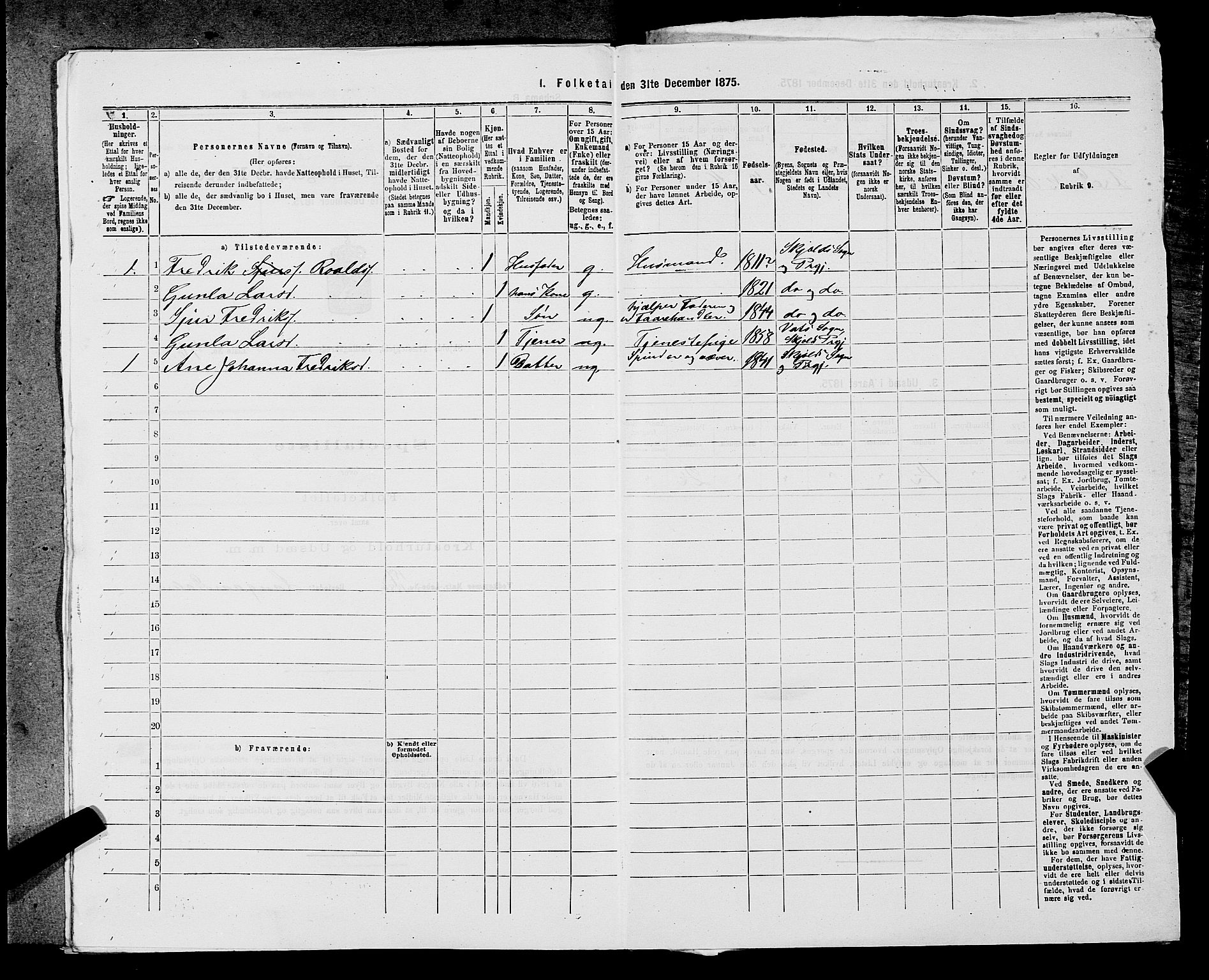 SAST, 1875 census for 1154P Skjold, 1875, p. 717