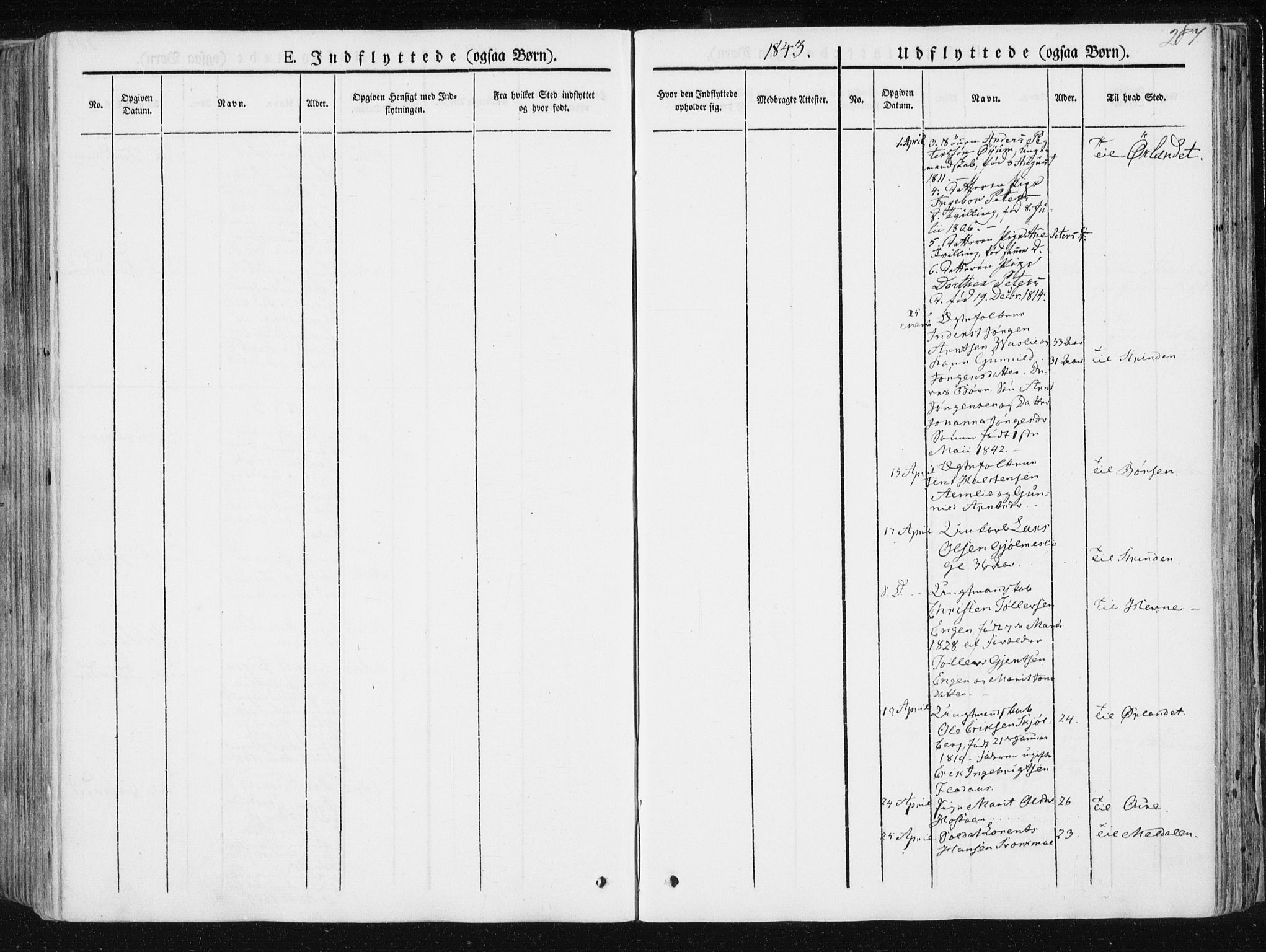 Ministerialprotokoller, klokkerbøker og fødselsregistre - Sør-Trøndelag, SAT/A-1456/668/L0805: Parish register (official) no. 668A05, 1840-1853, p. 287