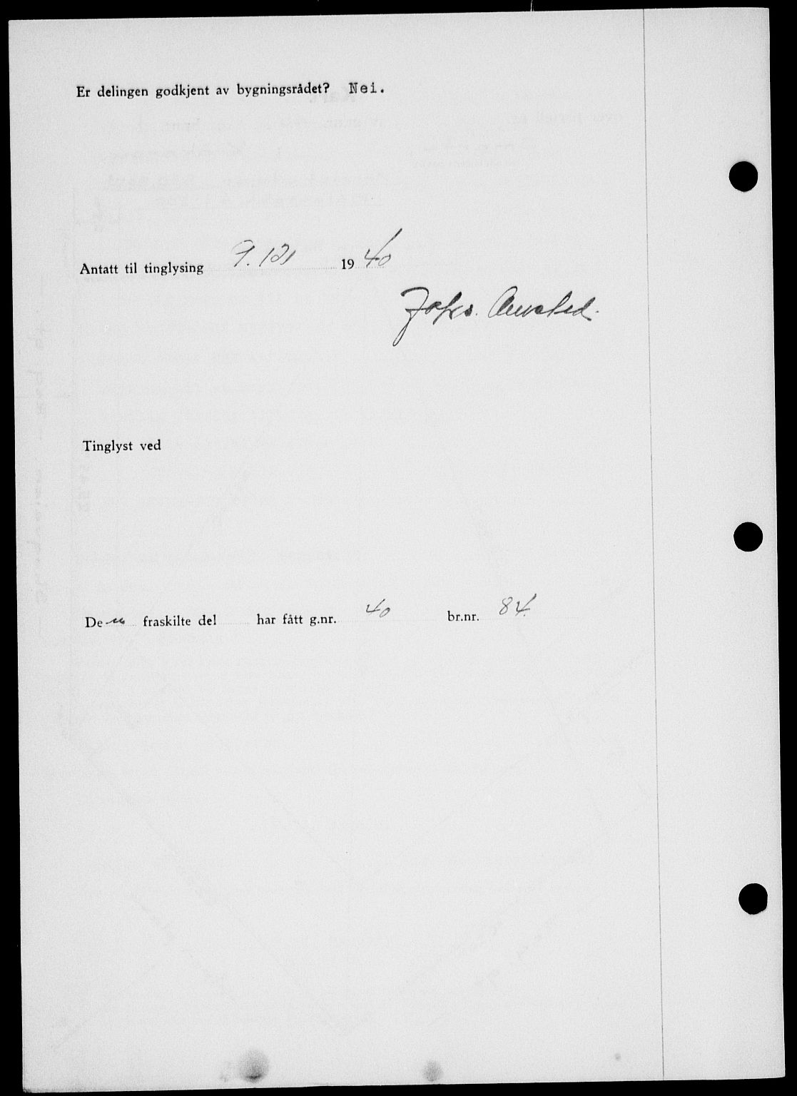 Onsøy sorenskriveri, SAO/A-10474/G/Ga/Gab/L0007: Mortgage book no. II A-7, 1940-1941