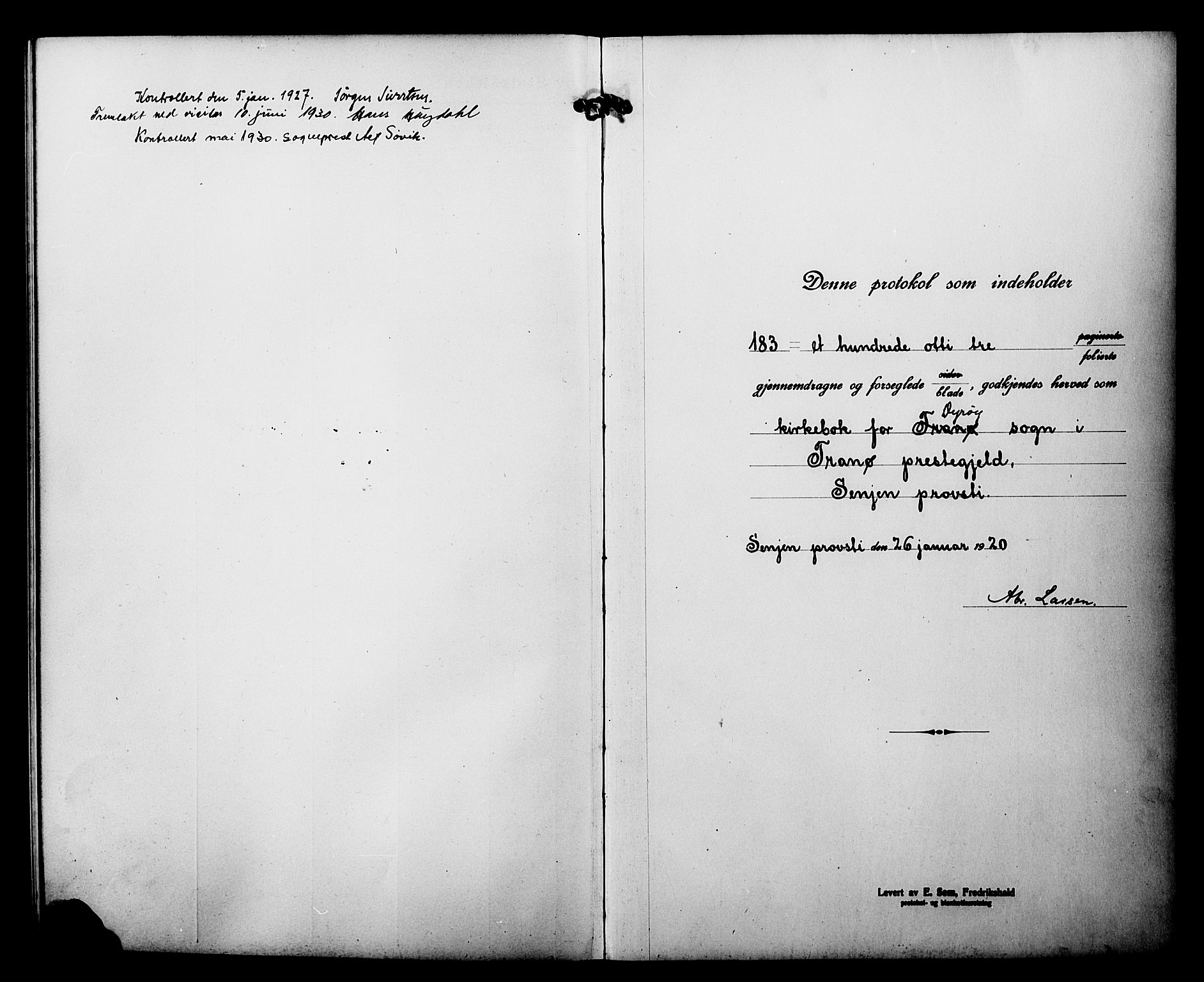 Tranøy sokneprestkontor, SATØ/S-1313/I/Ia/Iab/L0015klokker: Parish register (copy) no. 15, 1918-1930