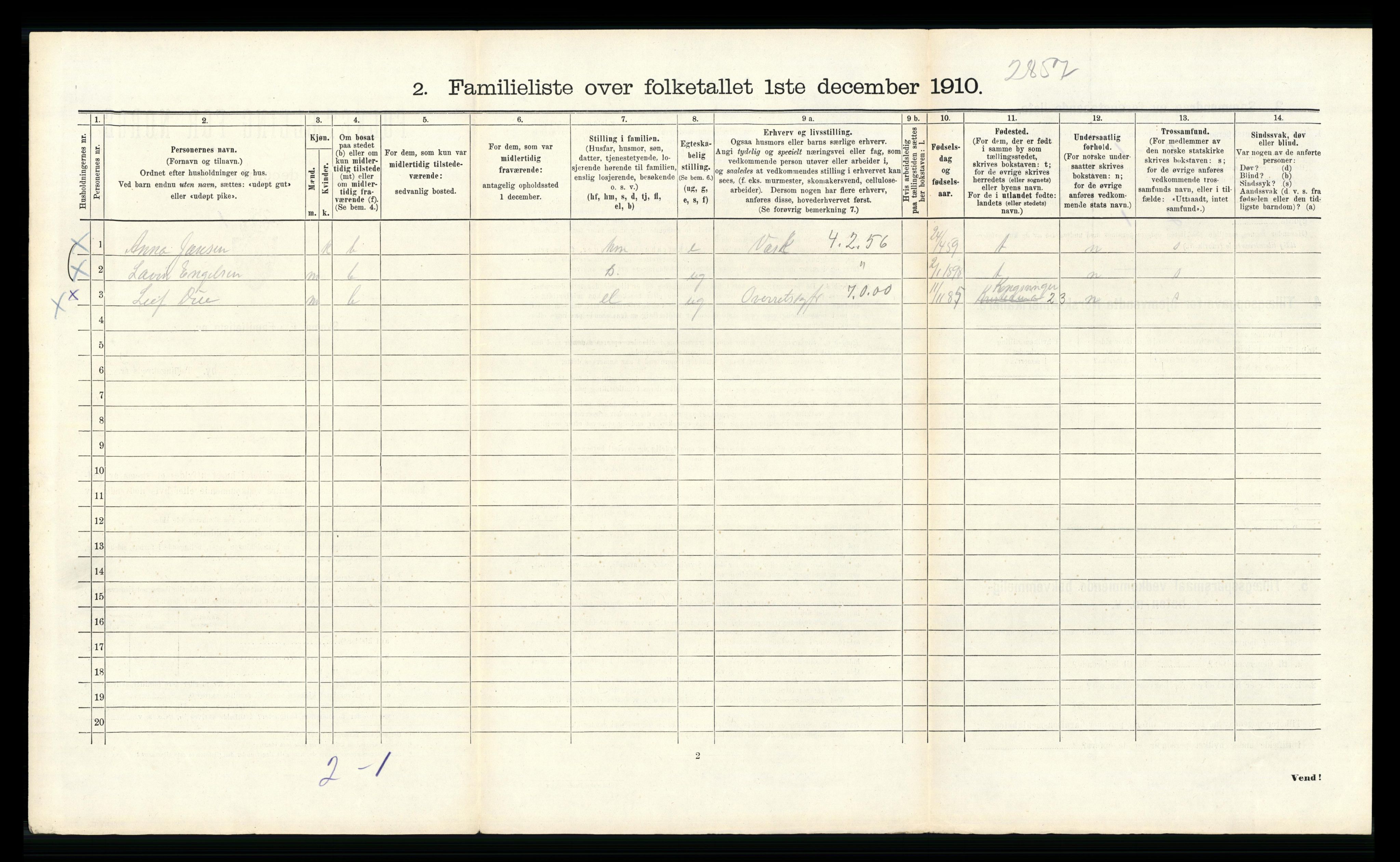 RA, 1910 census for Bergen, 1910, p. 17946