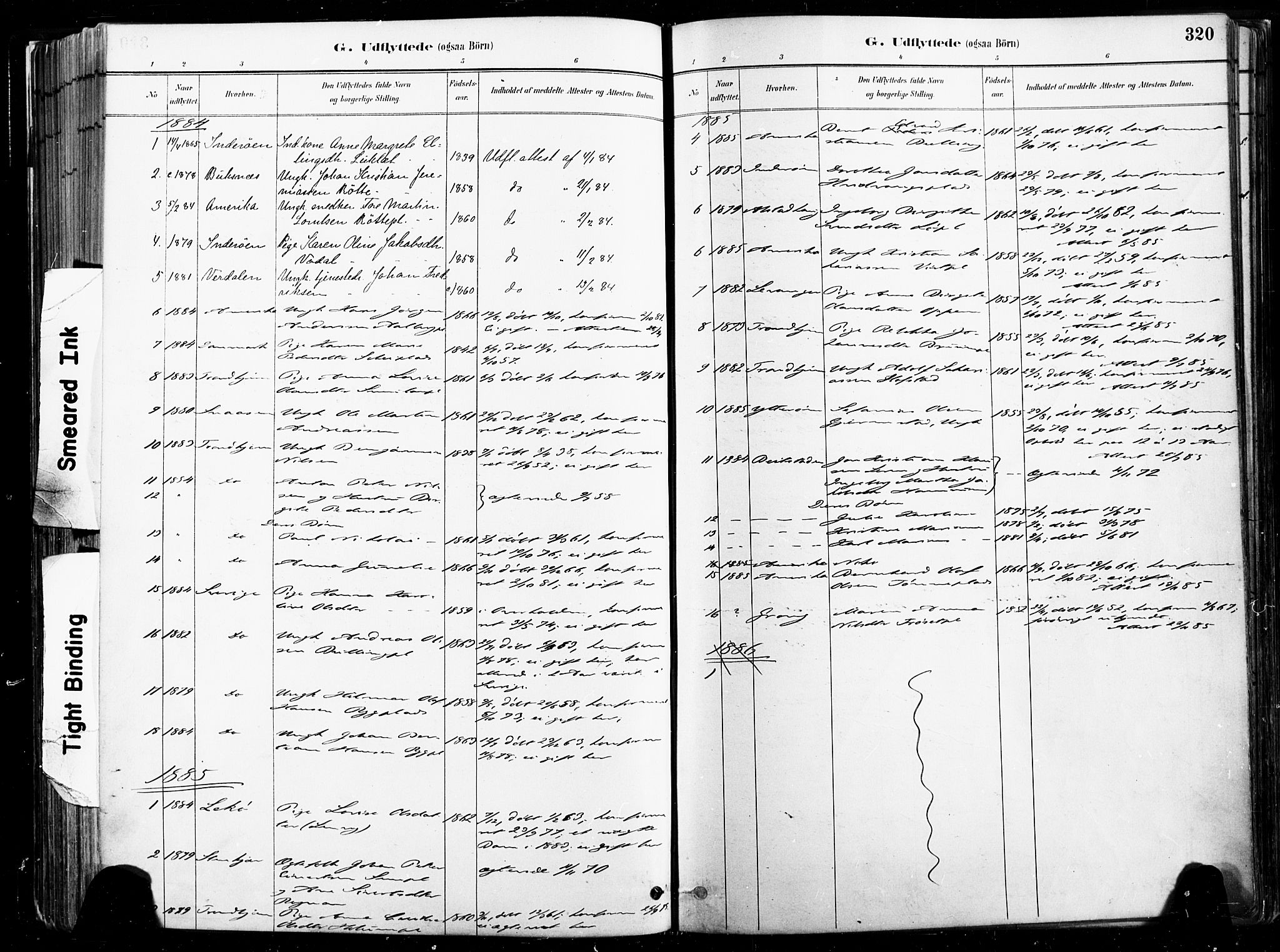 Ministerialprotokoller, klokkerbøker og fødselsregistre - Nord-Trøndelag, SAT/A-1458/735/L0351: Parish register (official) no. 735A10, 1884-1908, p. 320