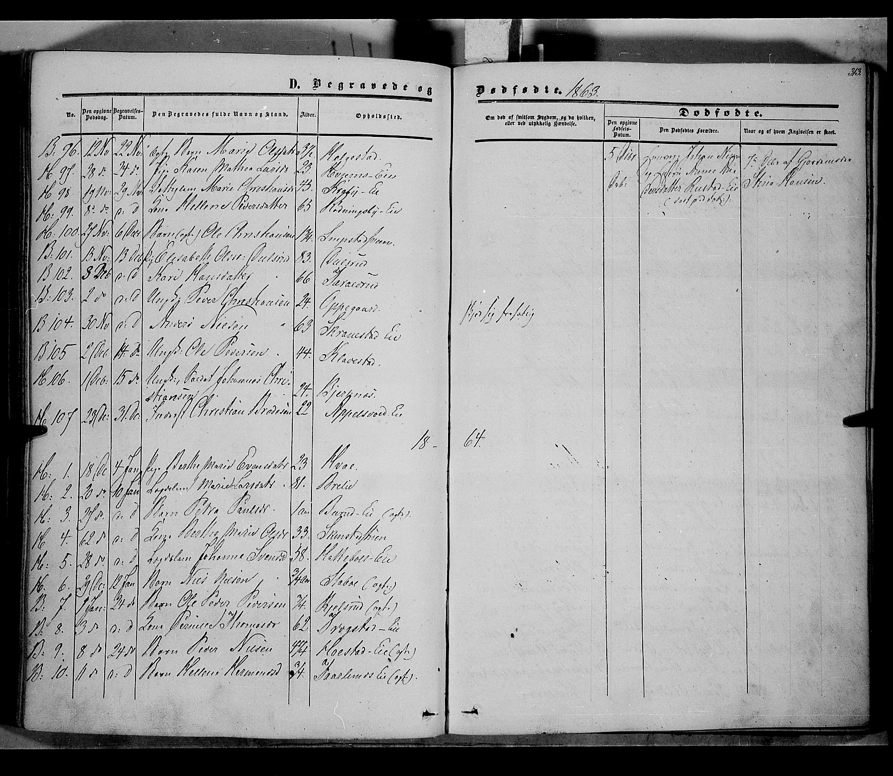 Østre Toten prestekontor, SAH/PREST-104/H/Ha/Haa/L0004: Parish register (official) no. 4, 1857-1865, p. 313