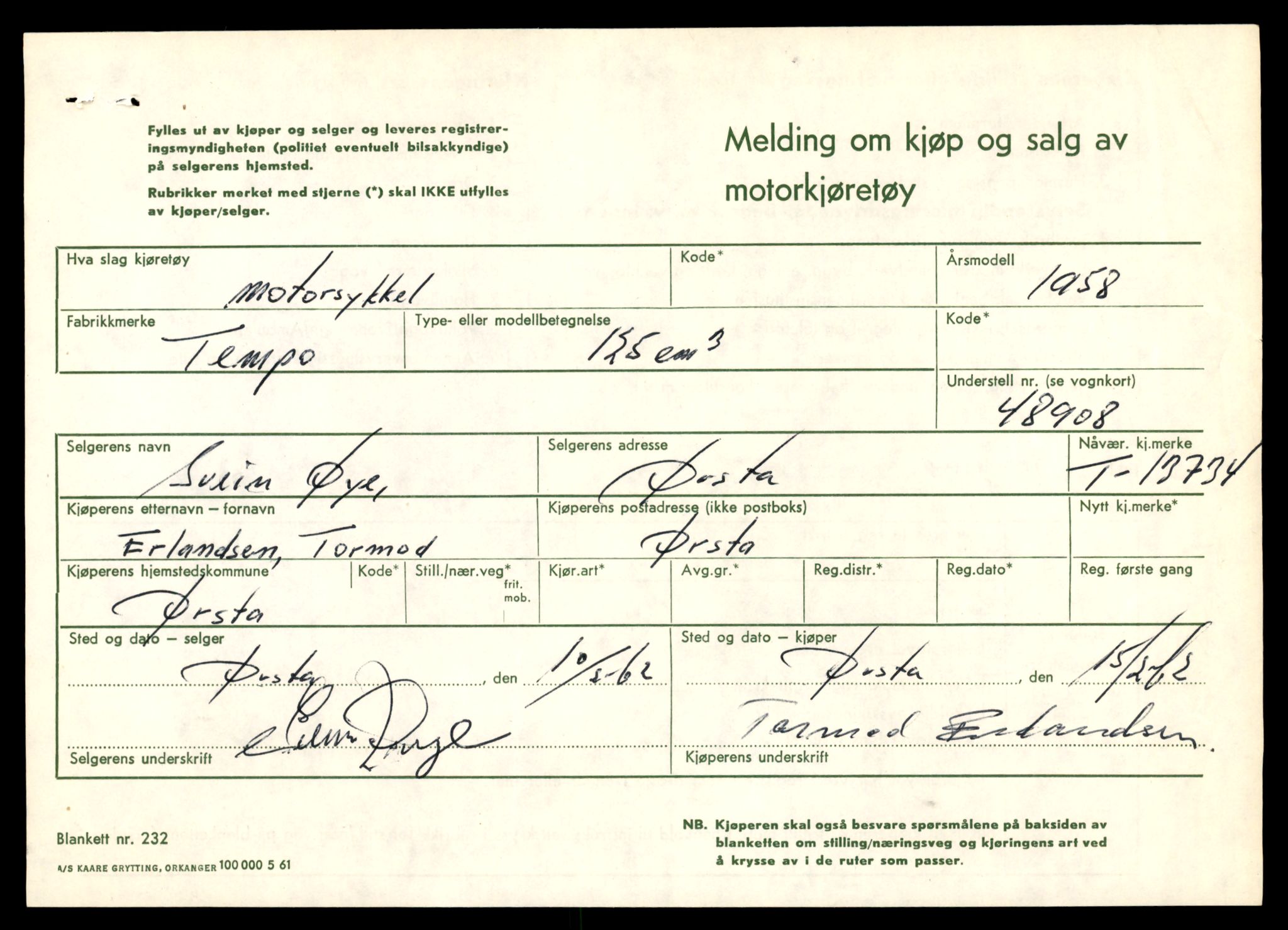 Møre og Romsdal vegkontor - Ålesund trafikkstasjon, AV/SAT-A-4099/F/Fe/L0041: Registreringskort for kjøretøy T 13710 - T 13905, 1927-1998, p. 403