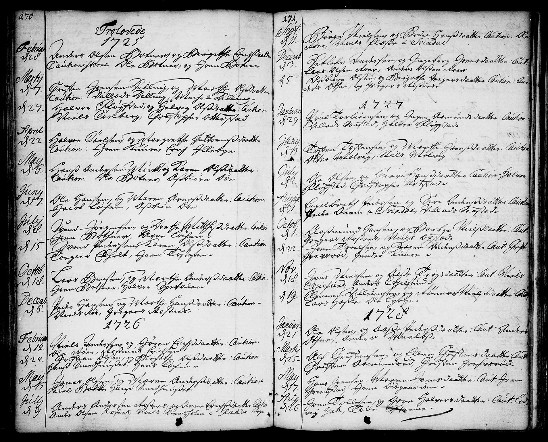 Rygge prestekontor Kirkebøker, SAO/A-10084b/F/Fa/L0001: Parish register (official) no. 1, 1725-1771, p. 170-171