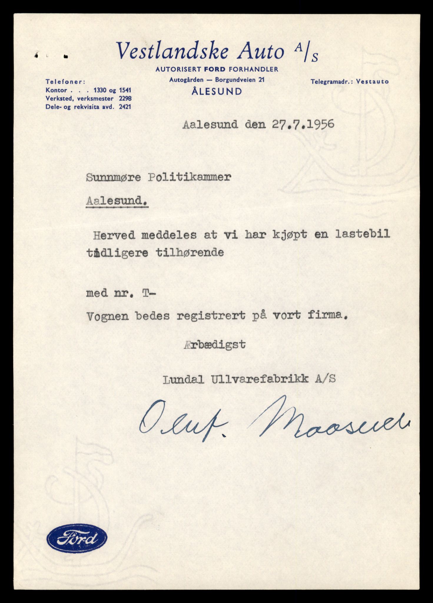Møre og Romsdal vegkontor - Ålesund trafikkstasjon, AV/SAT-A-4099/F/Fe/L0035: Registreringskort for kjøretøy T 12653 - T 12829, 1927-1998, p. 402