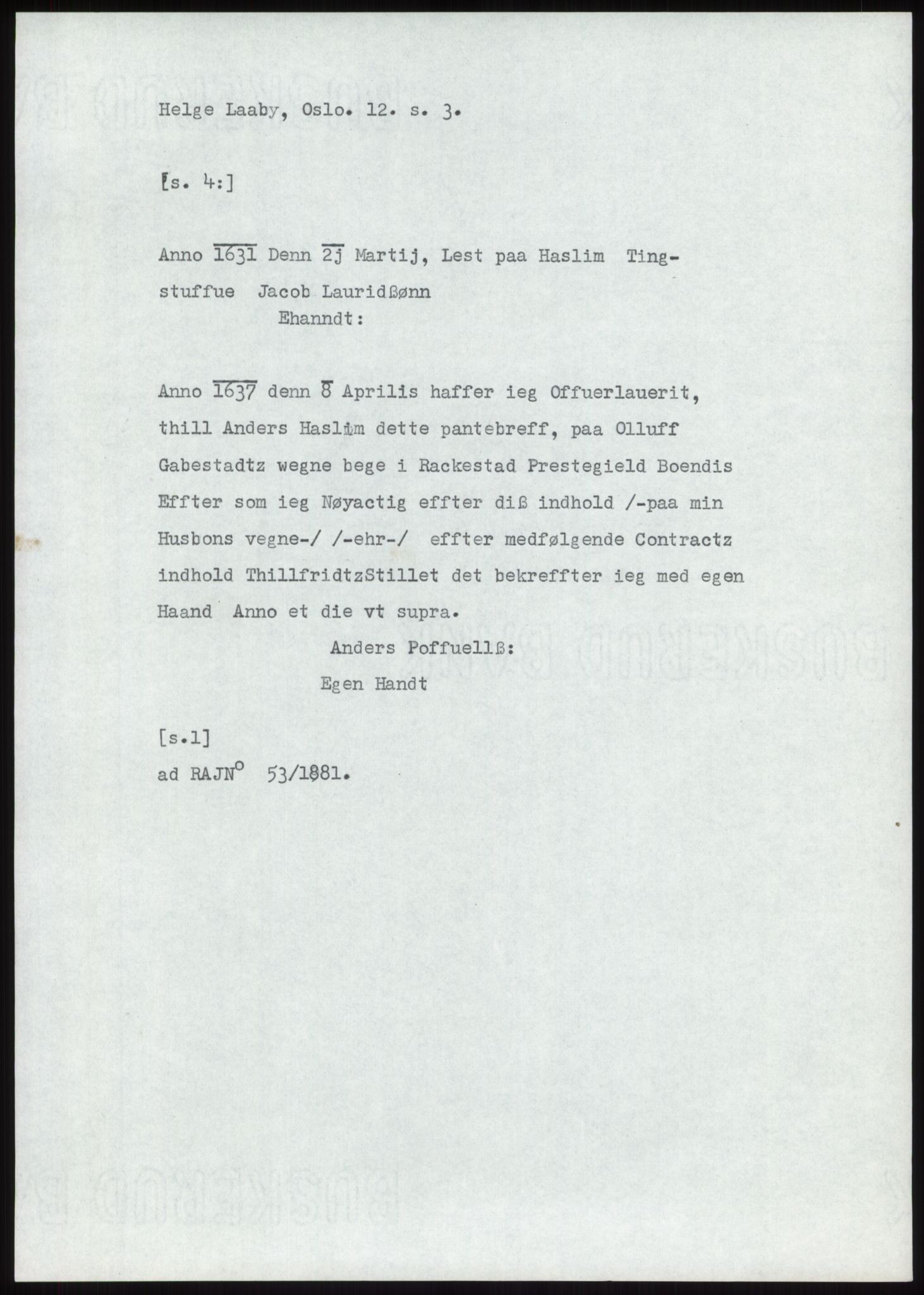 Samlinger til kildeutgivelse, Diplomavskriftsamlingen, AV/RA-EA-4053/H/Ha, p. 515