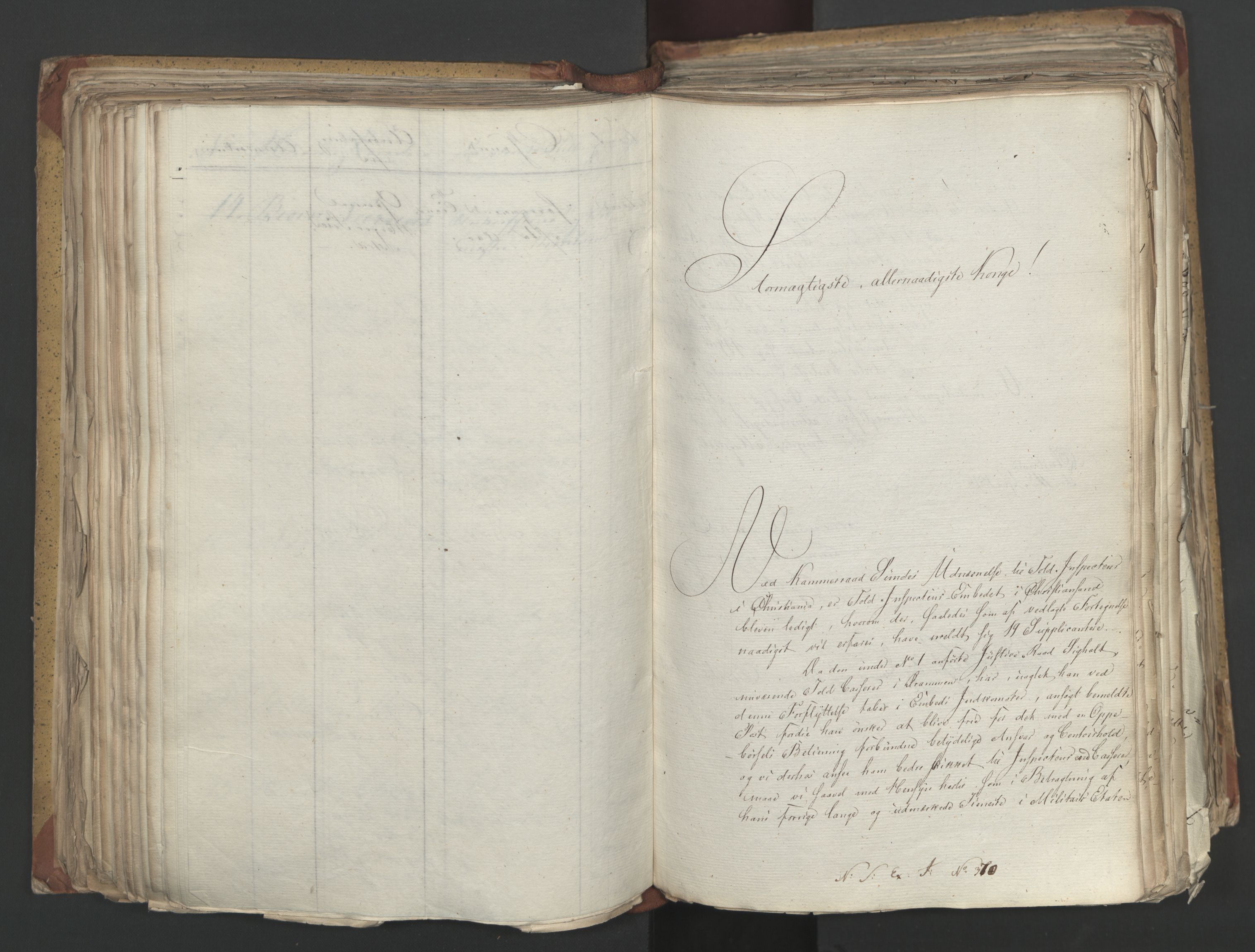 Statsrådsavdelingen i Stockholm, AV/RA-S-1003/D/Da/L0002: Regjeringsinnstillinger nr. 263-518, 1815, p. 223