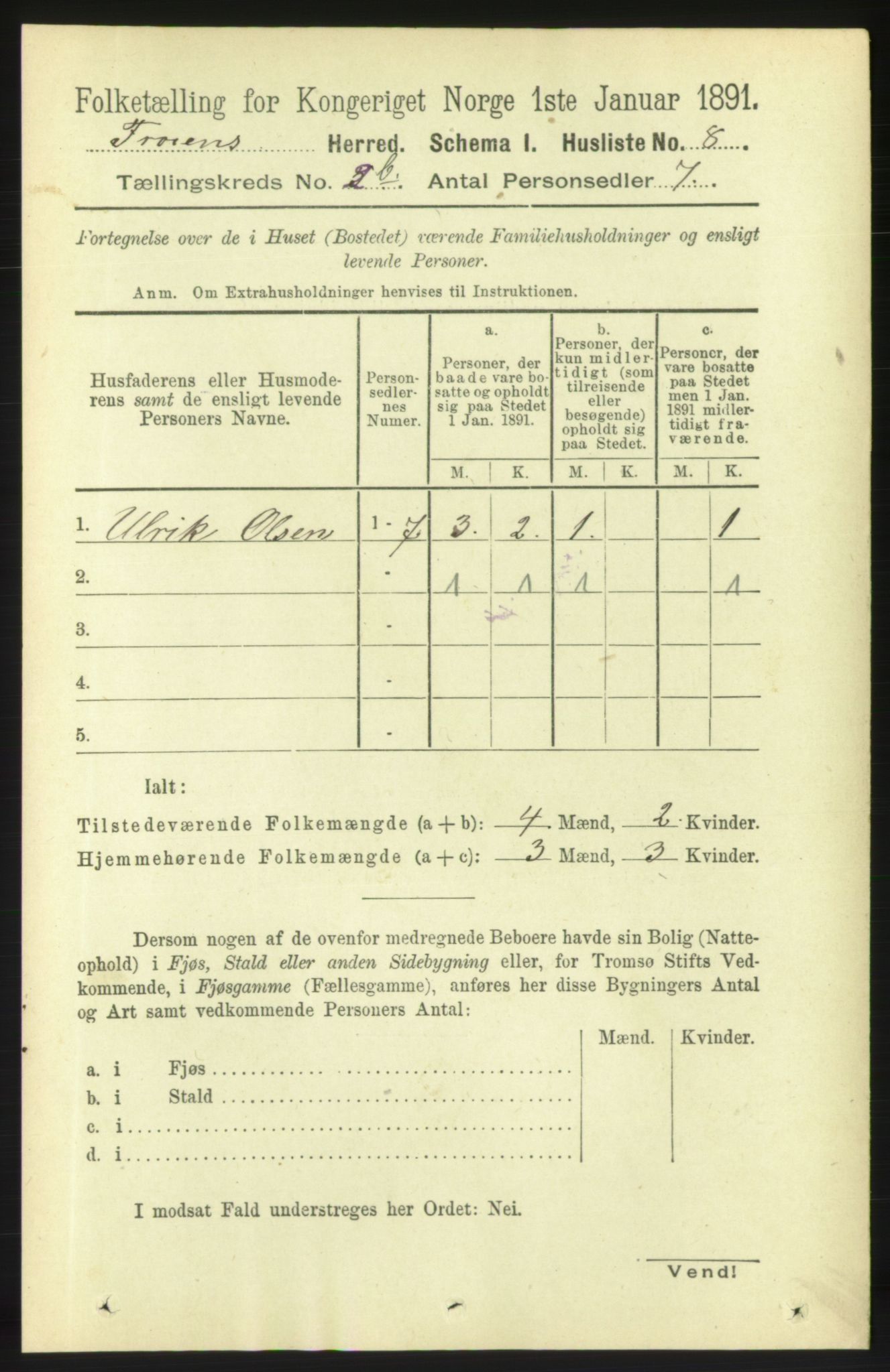 RA, 1891 census for 1619 Frøya, 1891, p. 1339