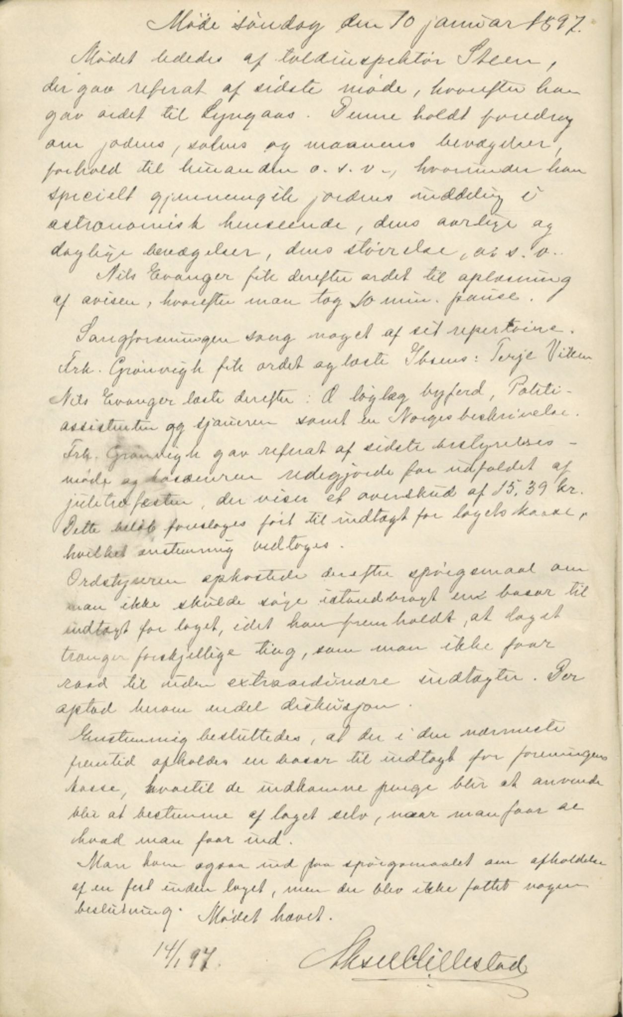 Ungdomslaget Vårbrudd , FMFB/A-1055/A/Aa/L0001: Forhandlingsprotokoll, 1896-1903